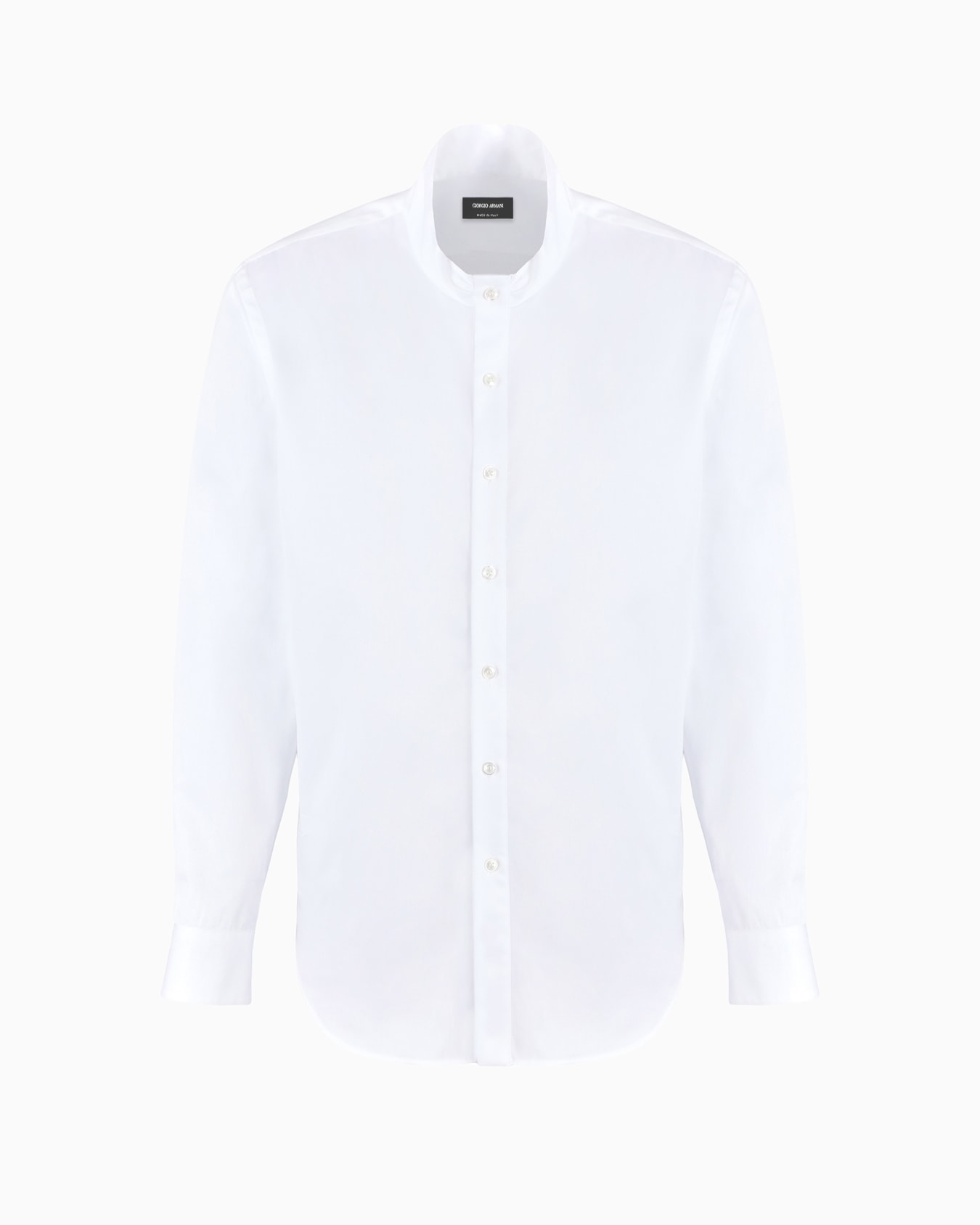 Camisa regular fit en sarga de seda Diapositiva 0