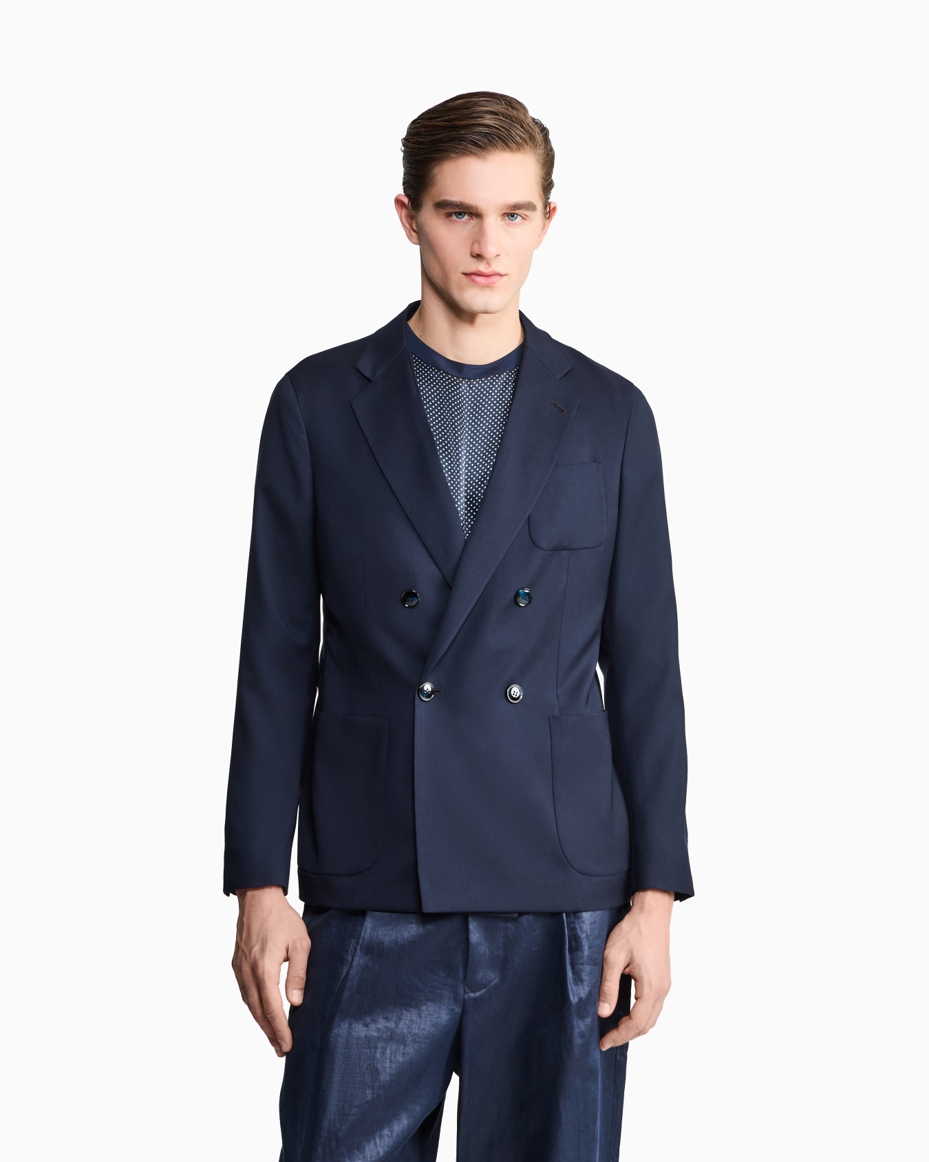 Giacca Linea Upton doppiopetto in cashmere Slide 3