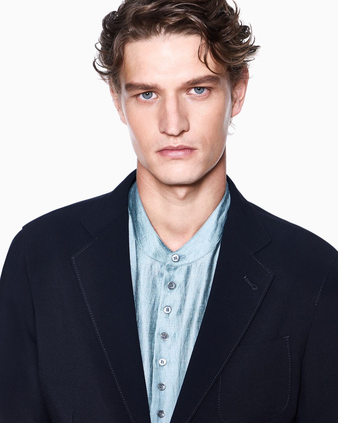 Einreihiges Sakko aus Schurwoll-Crêpe, Upton-Line Folie 4