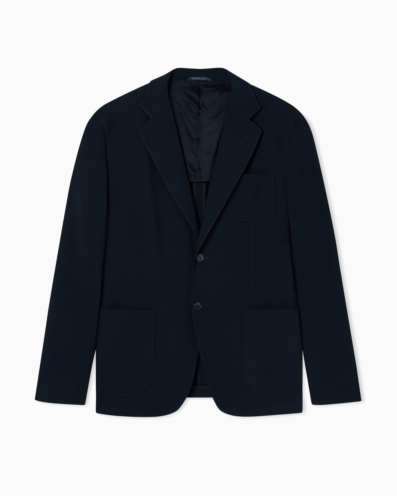 Einreihiges Sakko aus Schurwoll-Crêpe, Upton-Line Folie 0