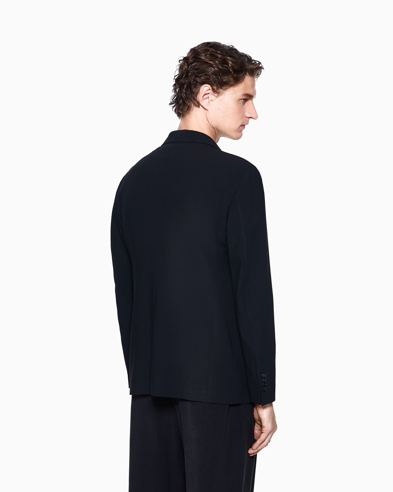 Einreihiges Sakko aus Schurwoll-Crêpe, Upton-Line Folie 2