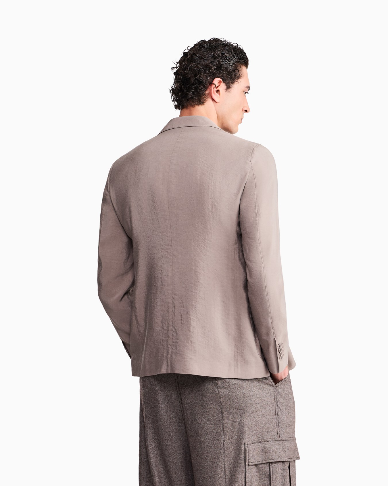  Upton Line single-breasted jacket in washed silk Slide 5