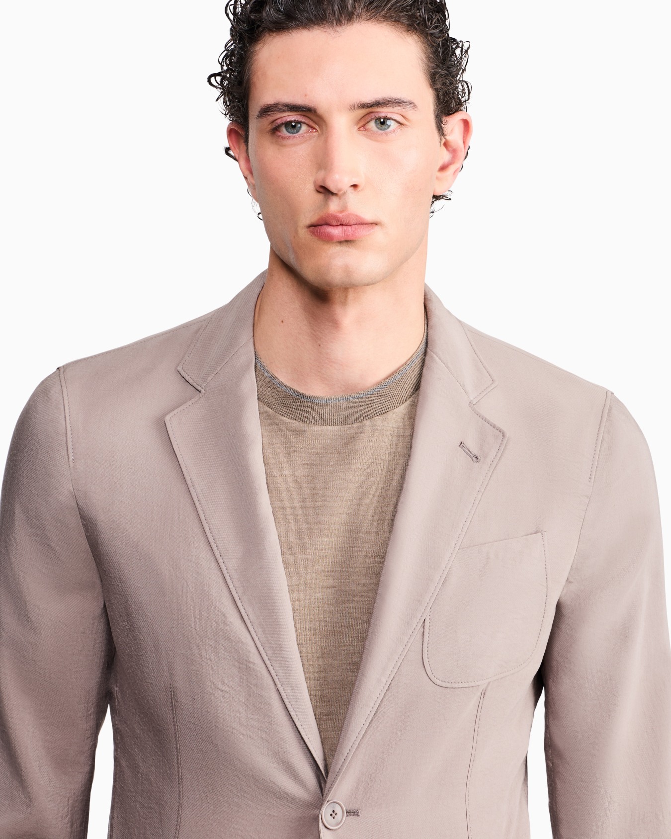  Upton Line single-breasted jacket in washed silk Slide 6