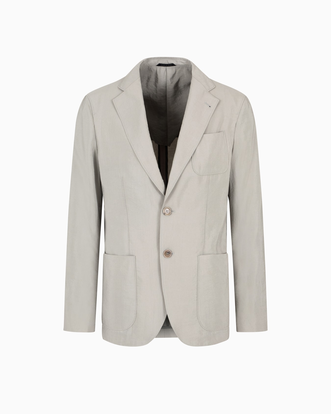 Upton Line single-breasted jacket in washed silk Slide 0