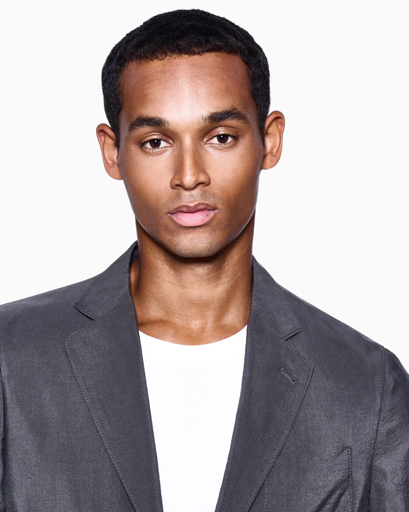 Upton Line single-breasted jacket in washed silk Slide 4