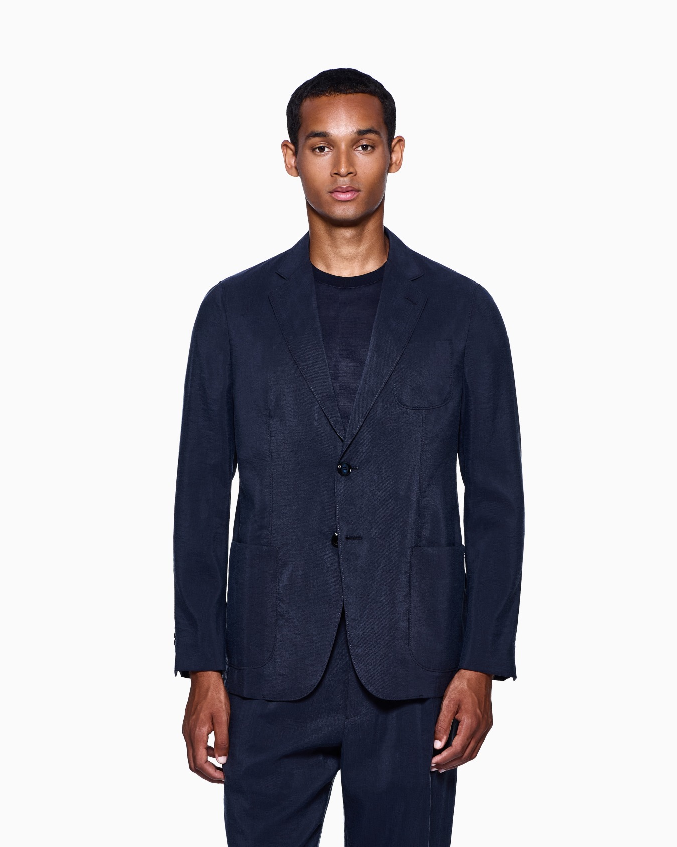 ASV Upton Line single-breasted jacket in washed silk Slide 3