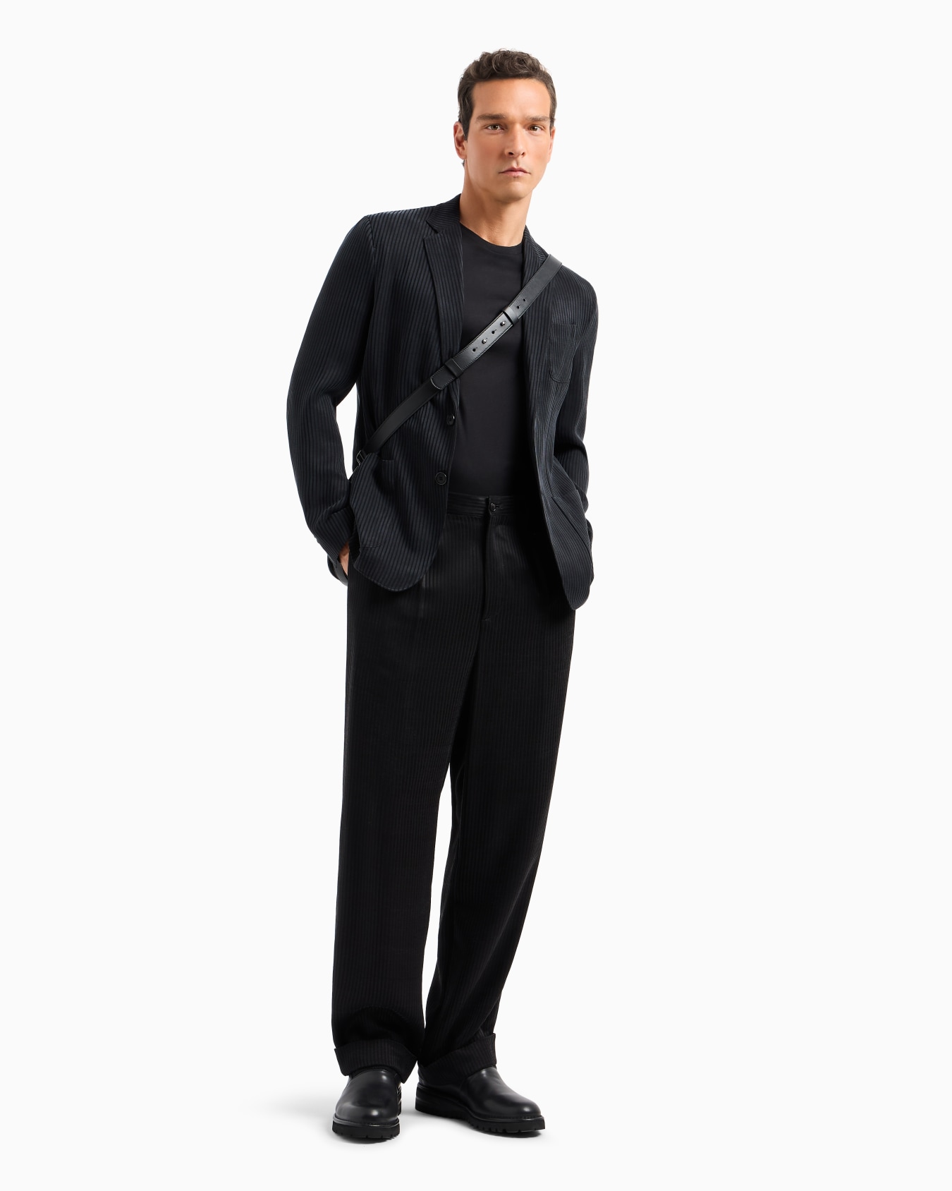 Upton line single-breasted cupro jacket Slide 3