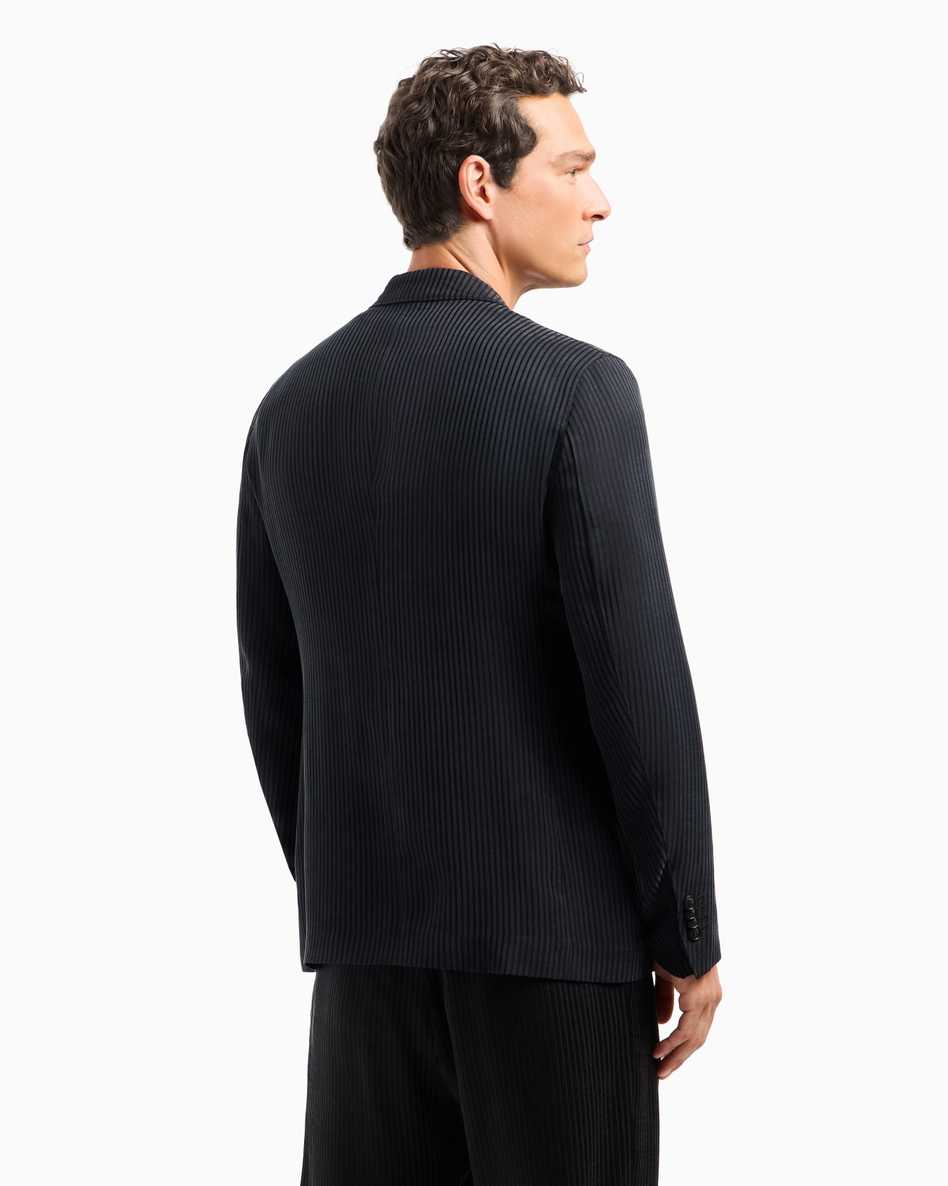 Upton line single-breasted cupro jacket Slide 2