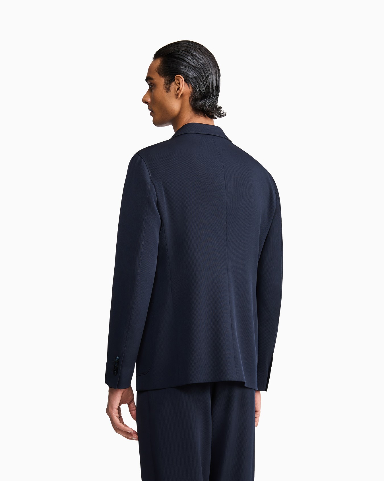 Upton line single-breasted jacket in virgin wool canneté Slide 5