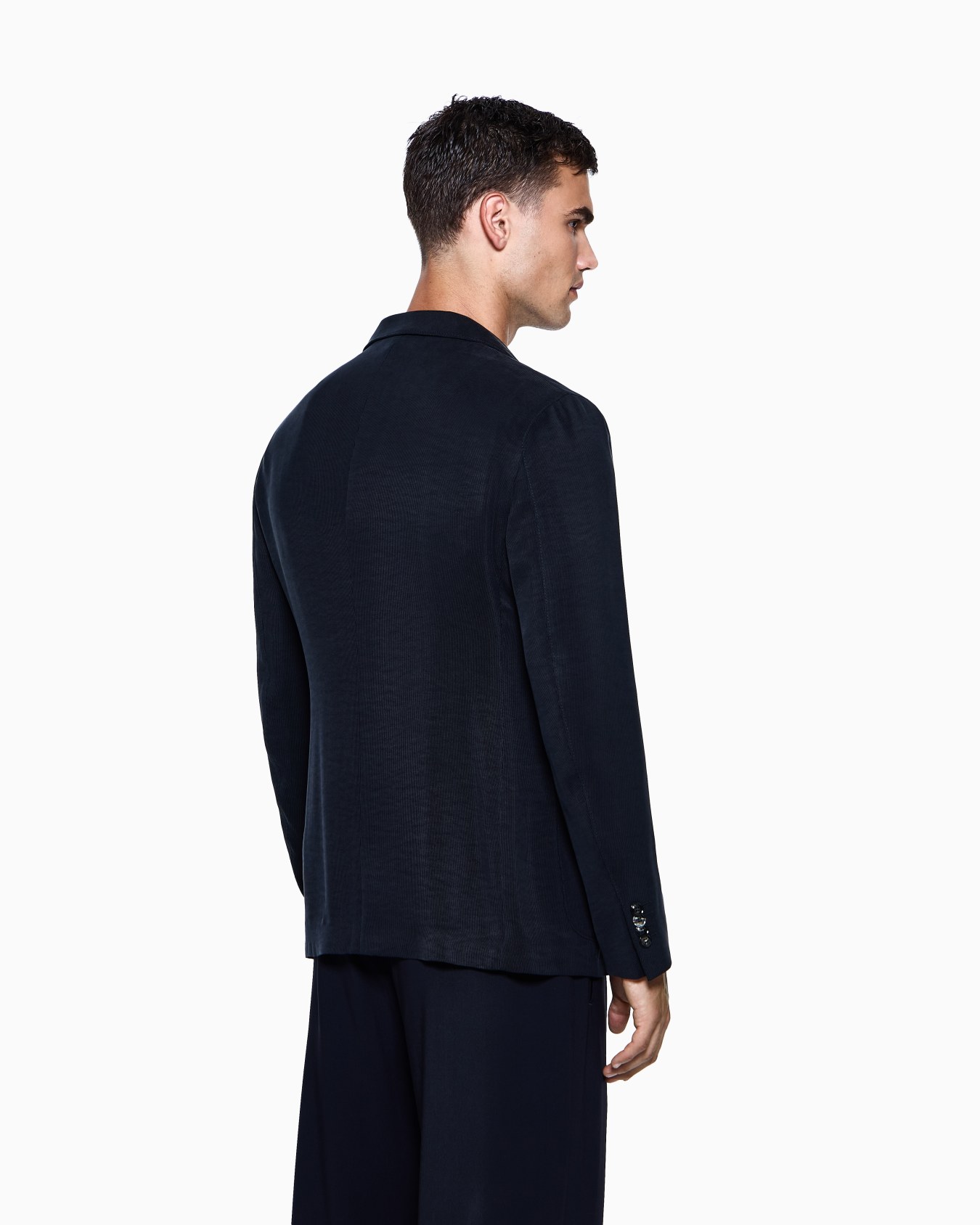 Chaqueta línea Upton de abotonadura sencilla en cupro canneté ASV Diapositiva 2