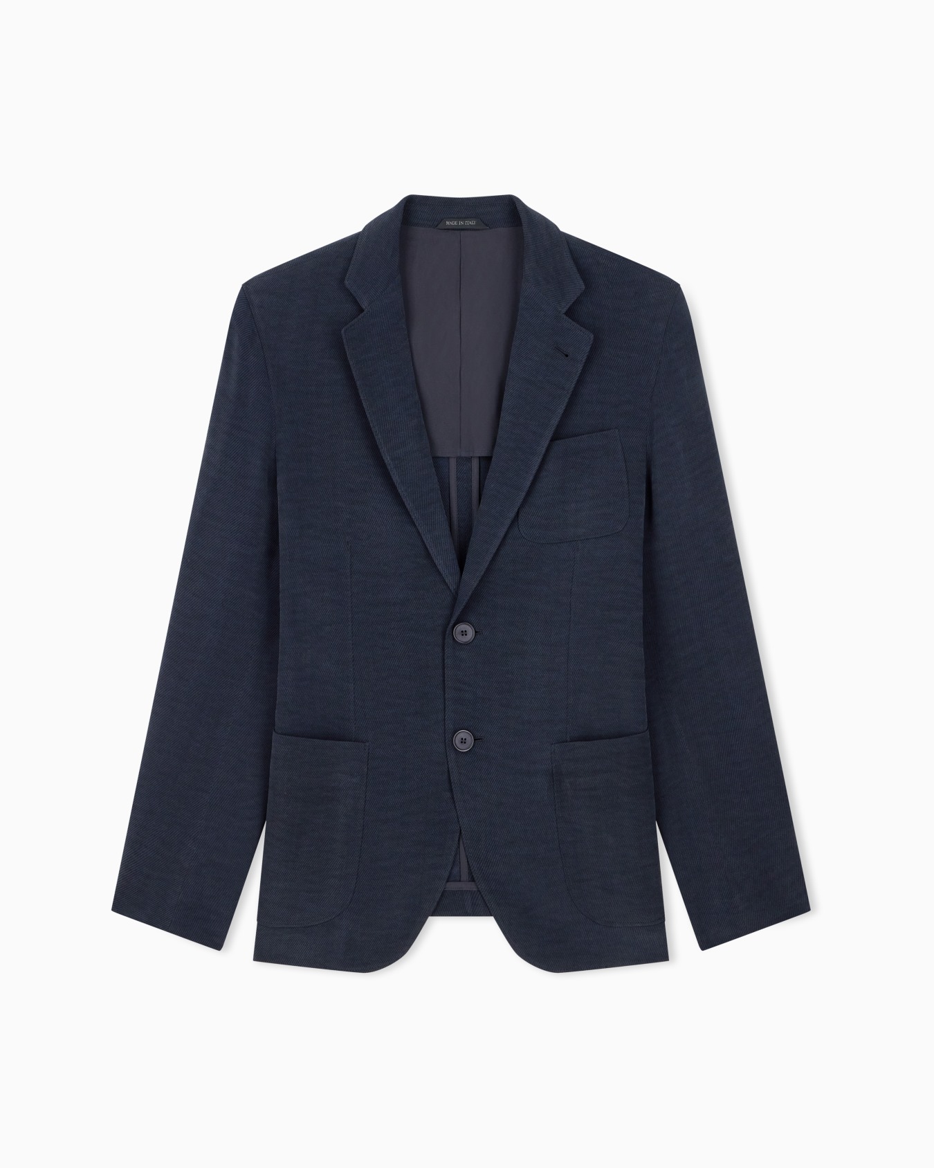 Single-breasted Upton jacket in cupro with peak lapels Slide 0