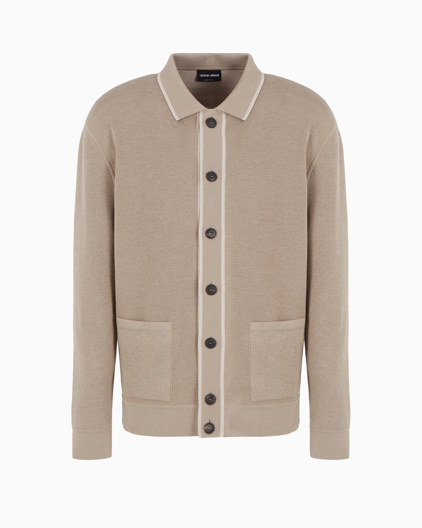 Cardigan in cotone, seta e cashmere Slide 0