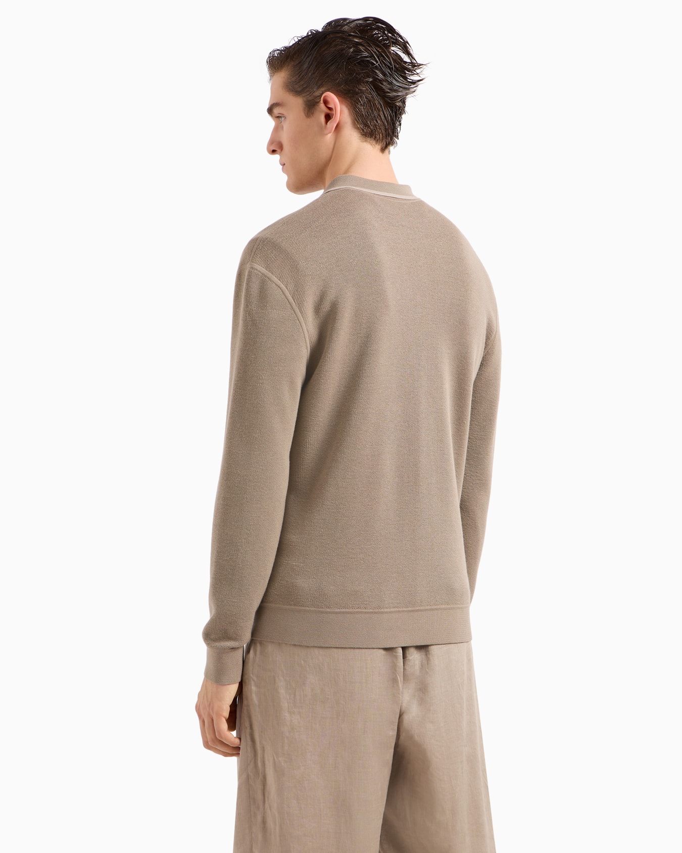 Cardigan in cotone, seta e cashmere Slide 2