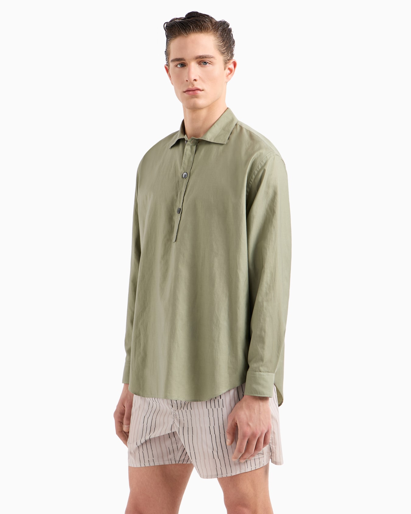 ASV Poloshirt aus Baumwolle und Seide Folie 1
