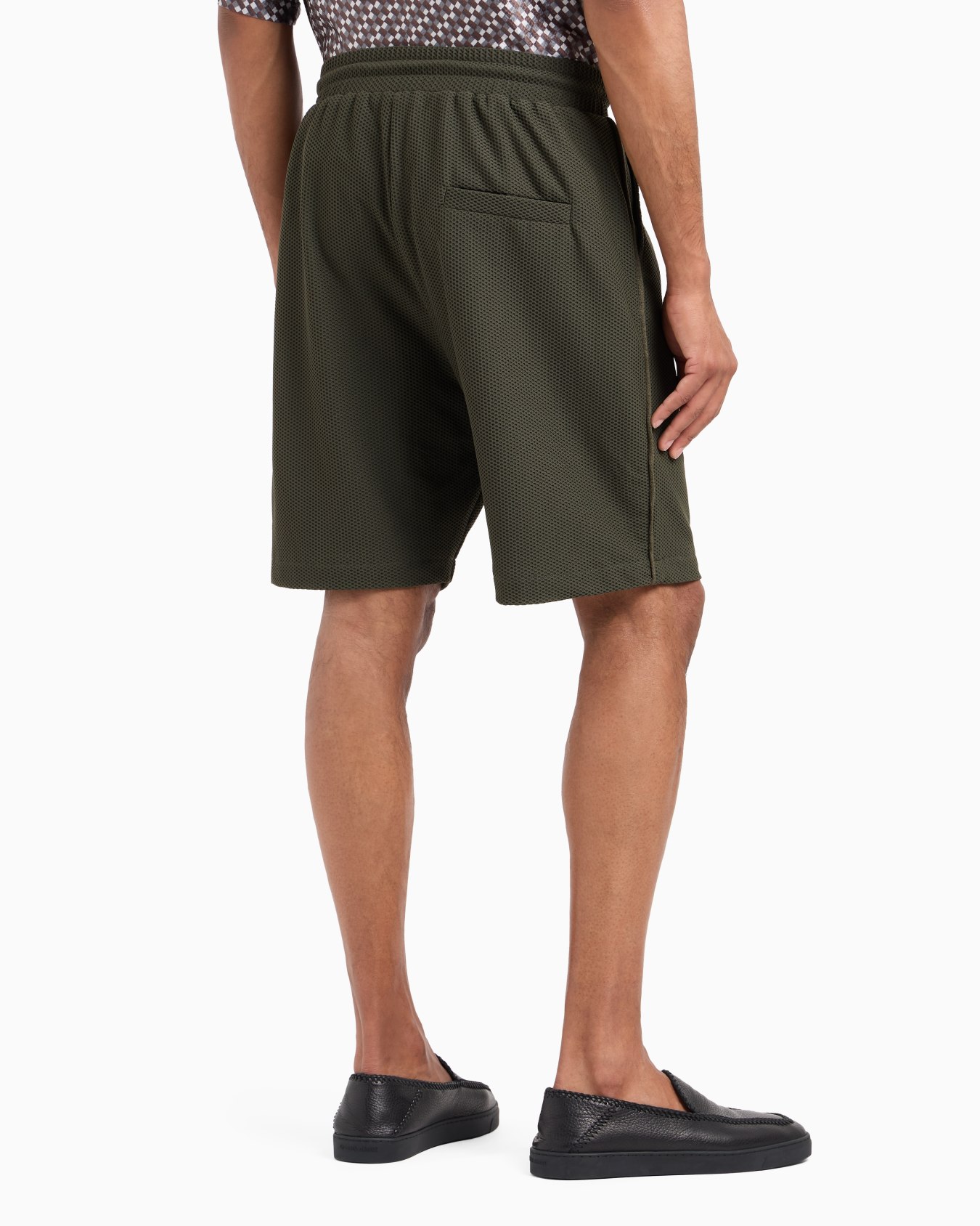 Bermuda shorts in technical waffle fabric Slide 2