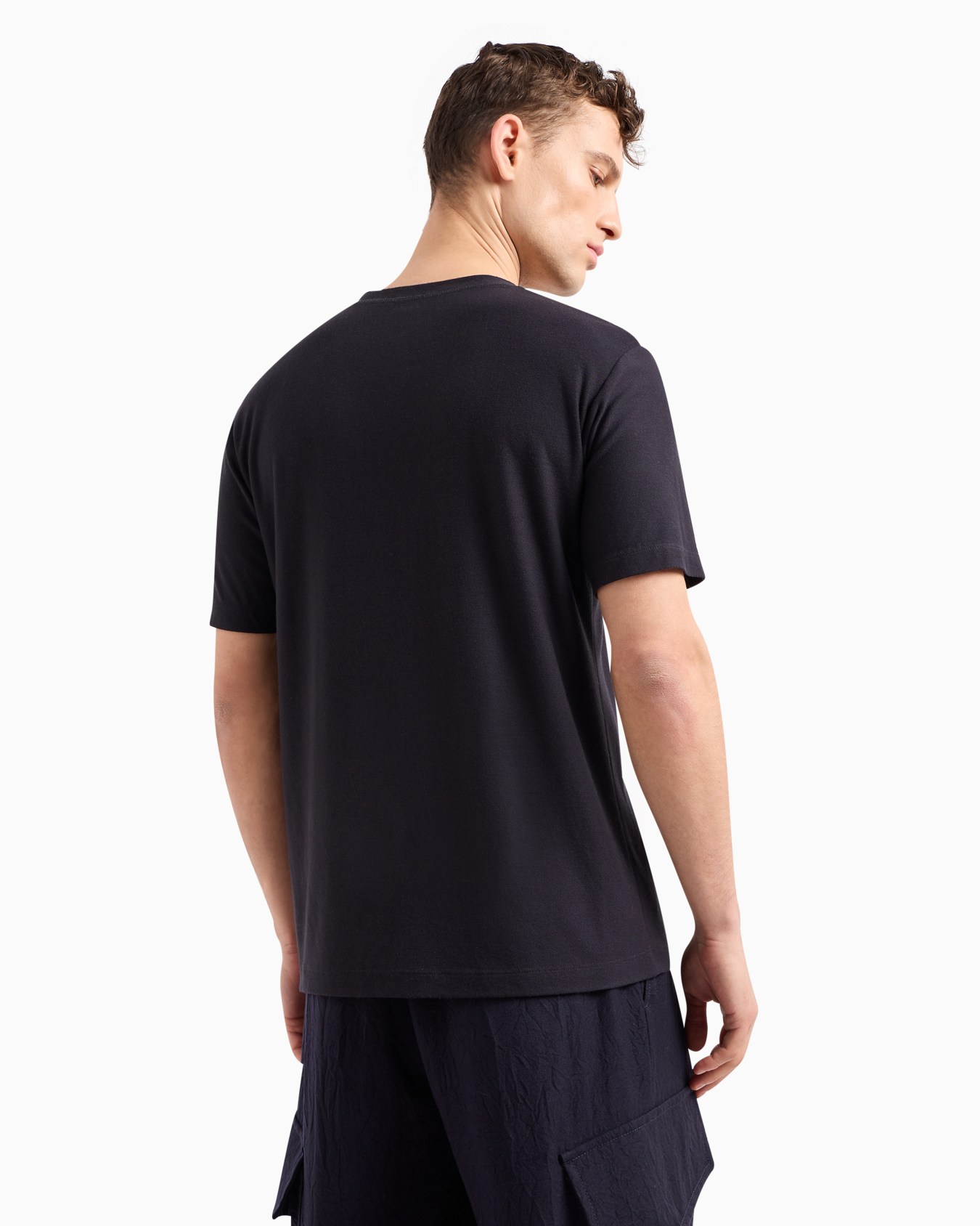T-shirt ras-du-cou en jersey de viscose Diapositive 3