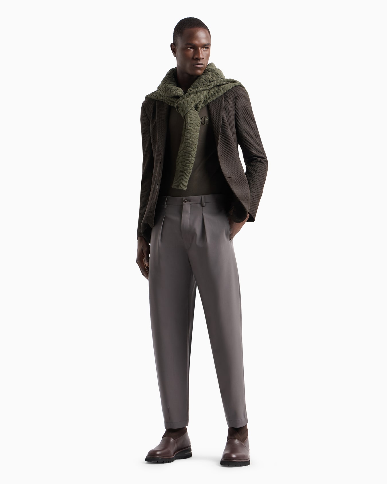 Silk and cotton jersey crew-neck T-shirt Slide 3