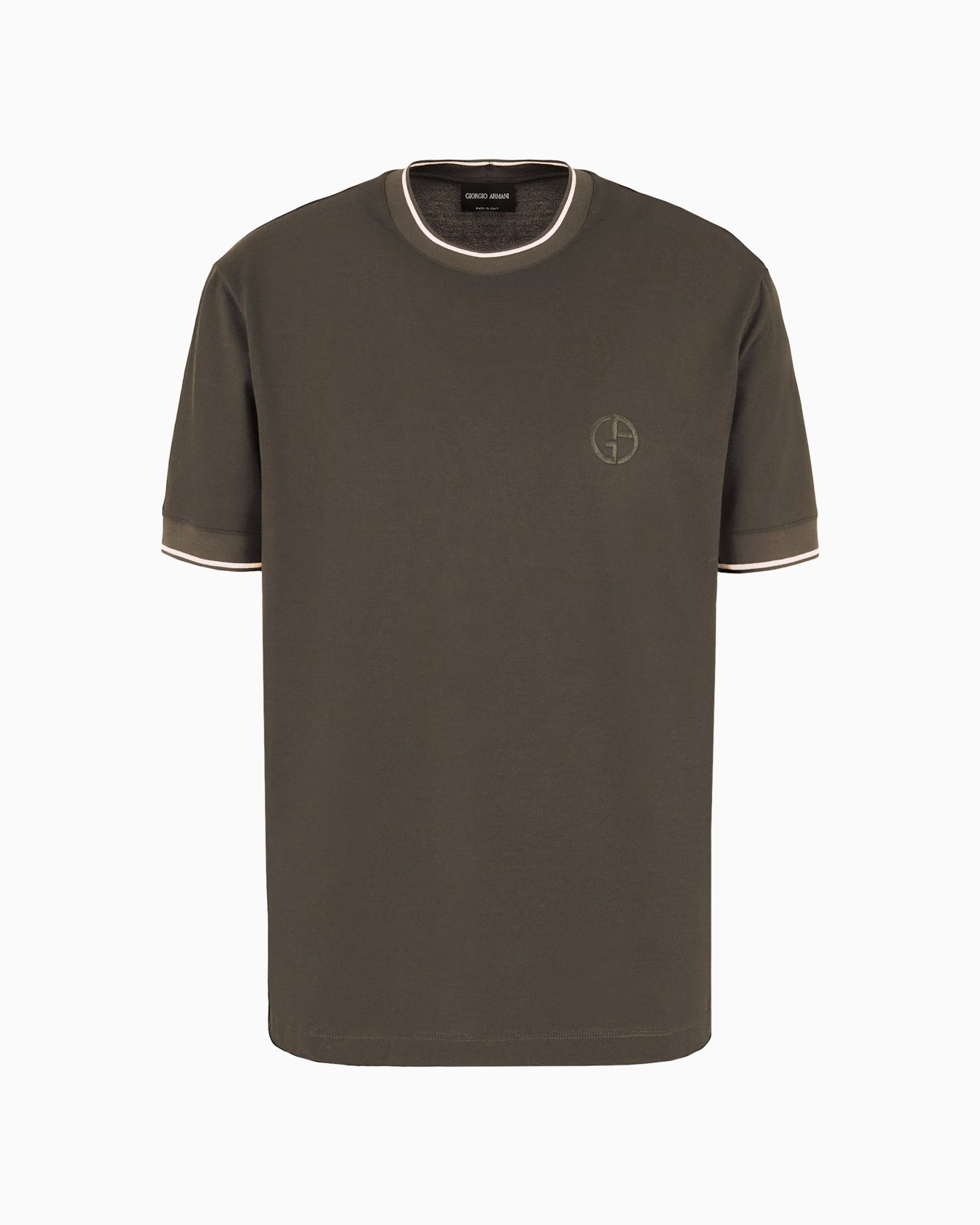 Silk and cotton jersey crew-neck T-shirt Slide 0