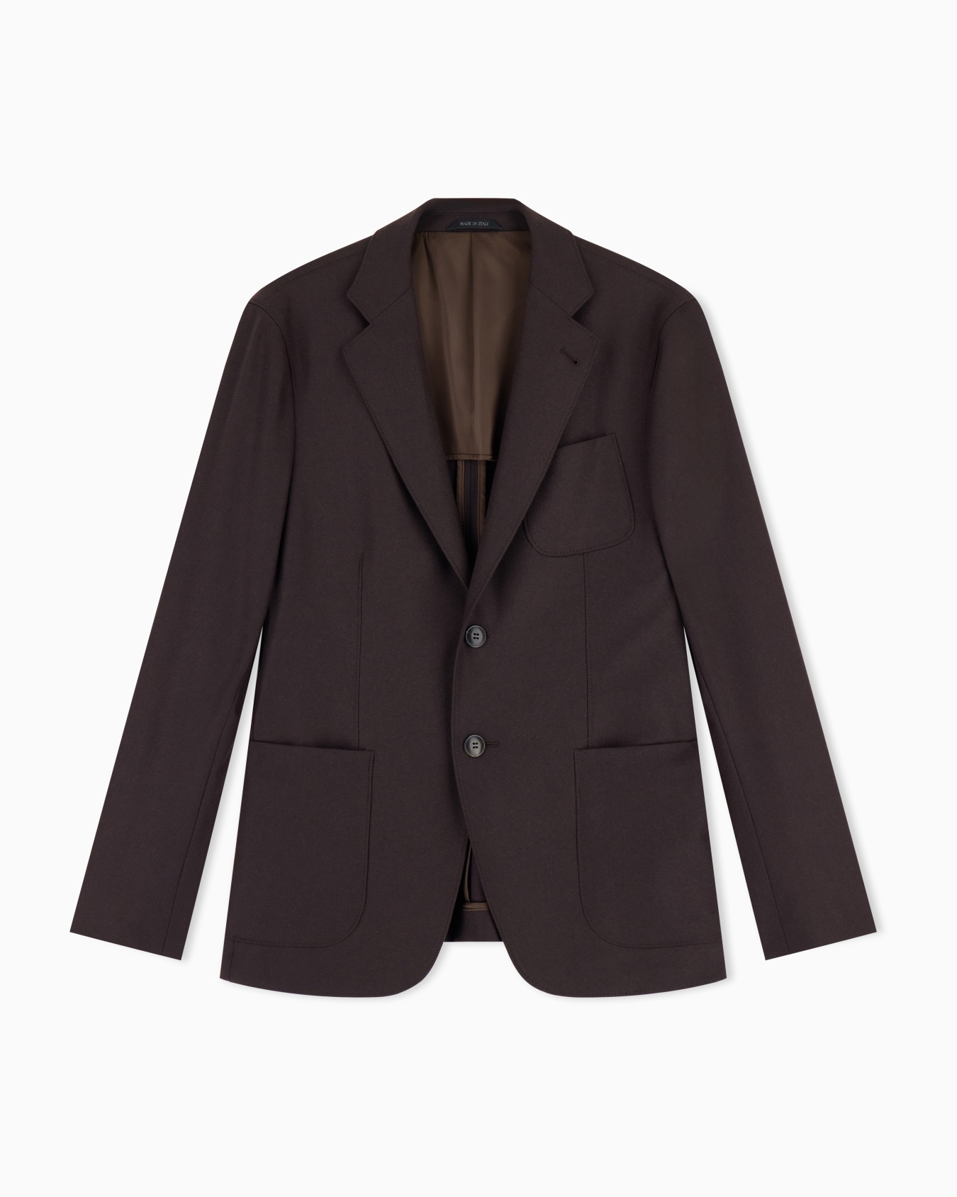 Upton Line single-breasted jacket in stretch cashmere drap Slide 0