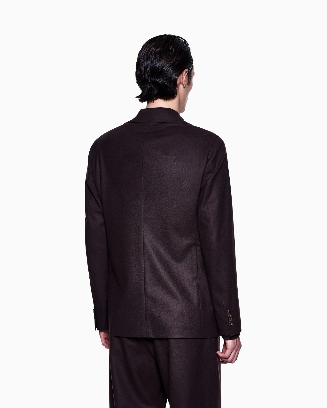 Upton Line single-breasted jacket in stretch cashmere drap Slide 2