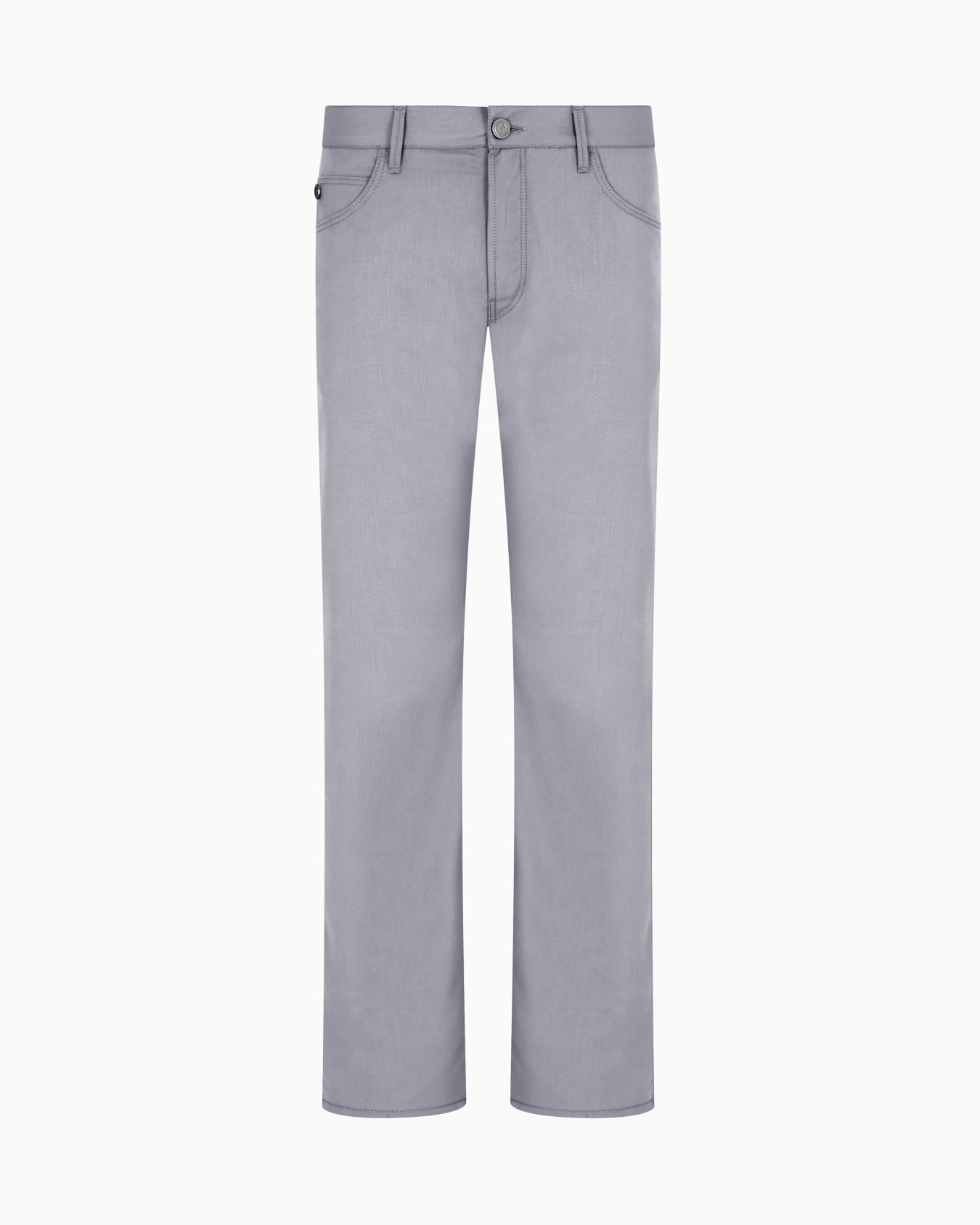 Regular-fit five-pocket virgin-wool trousers Slide 0