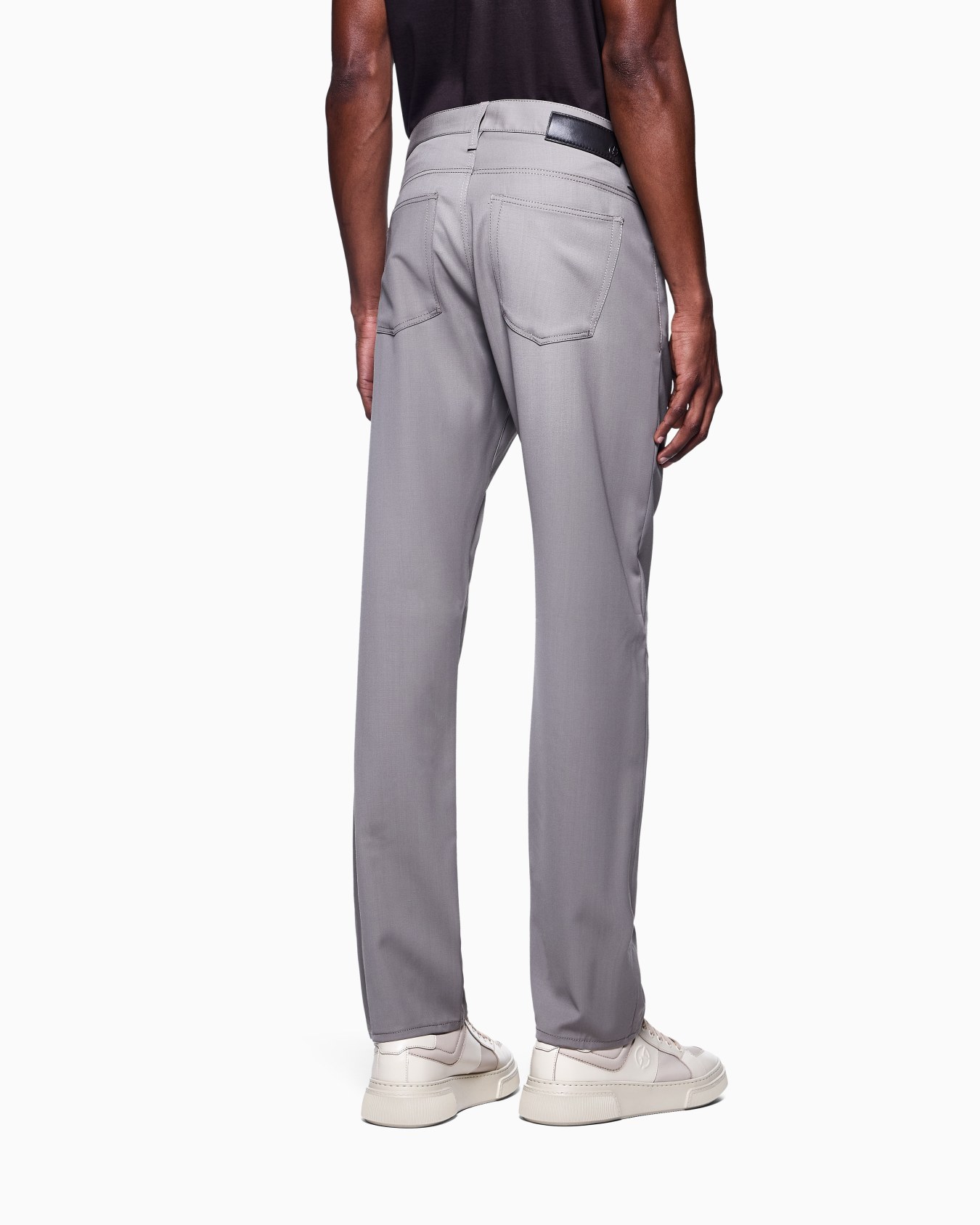 Regular-fit five-pocket virgin-wool trousers Slide 2