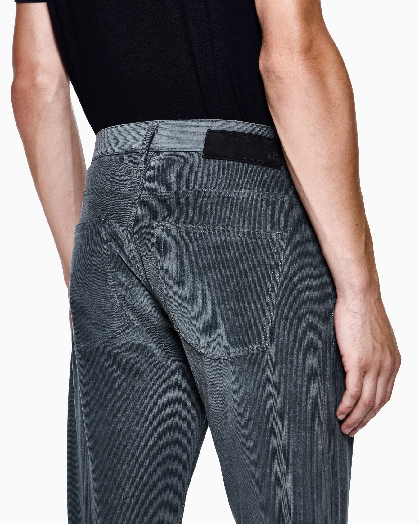 Regular-fit, five-pocket trousers in cotton and cashmere Slide 4