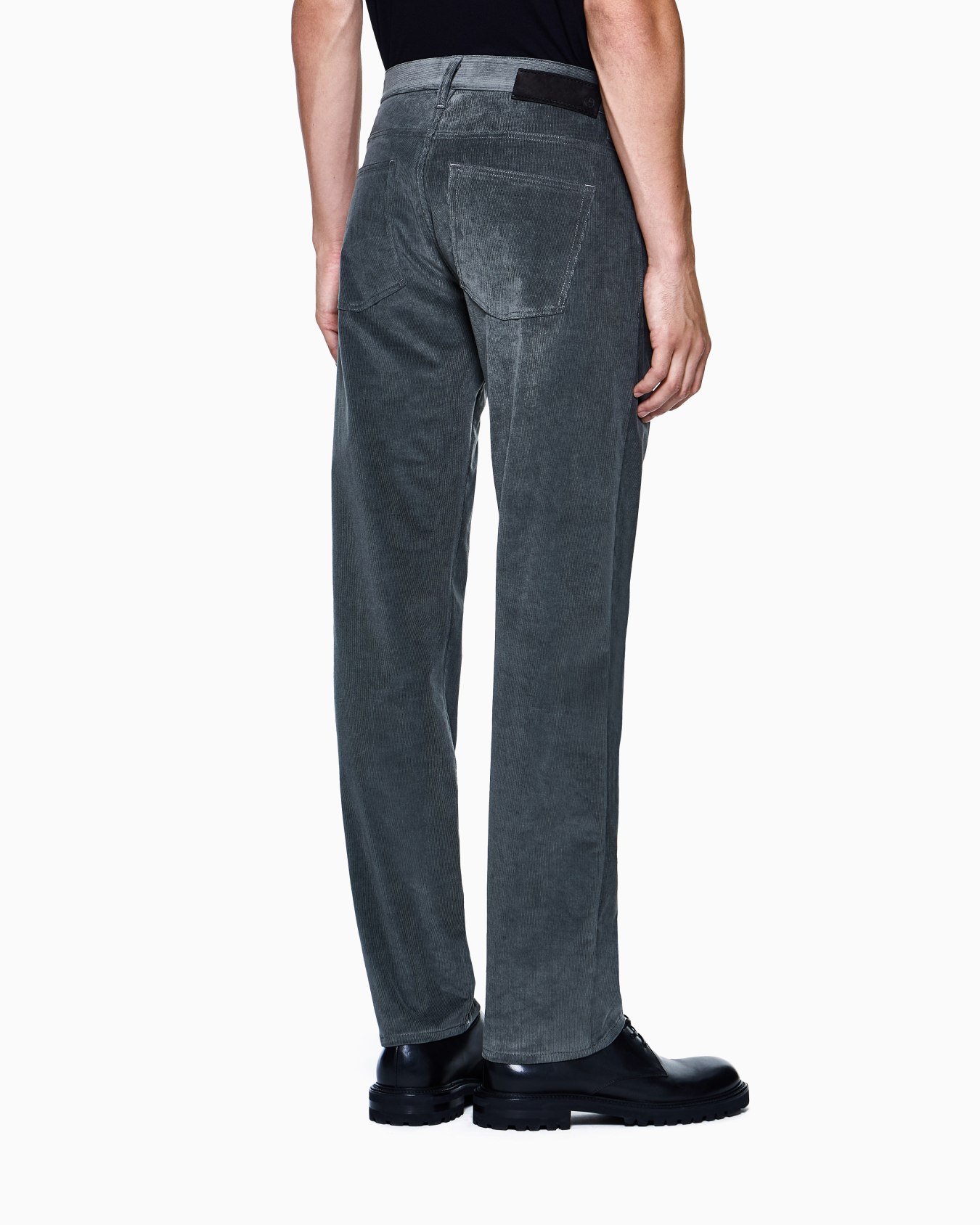 Regular-fit, five-pocket trousers in cotton and cashmere Slide 2