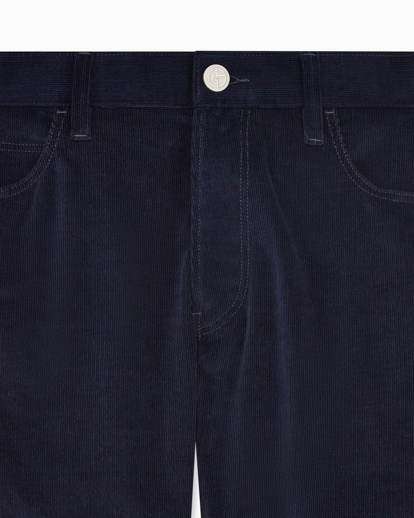 Regular-fit, five-pocket trousers in cotton and cashmere Slide 4