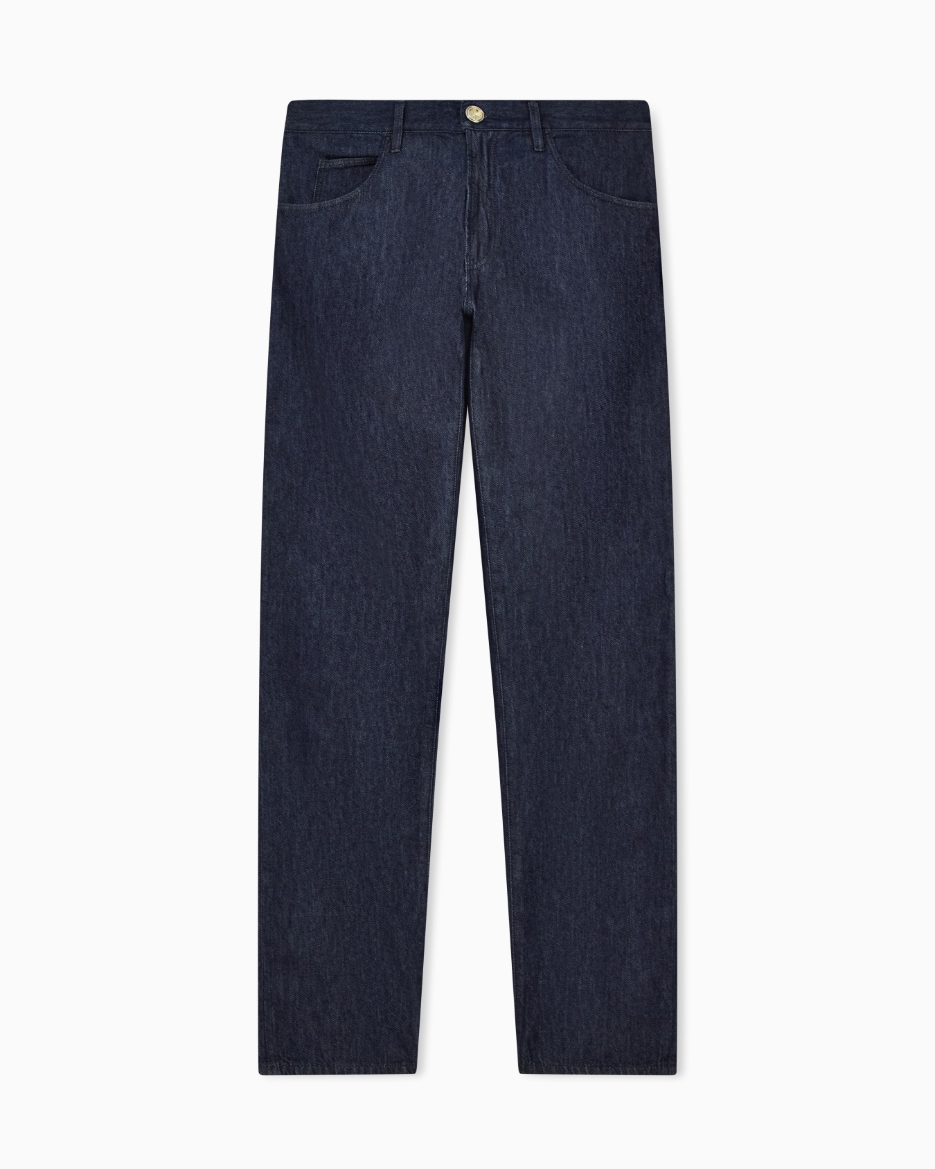 Regular-fit five-pocket trousers in silk and luxury cotton twill  Slide 0