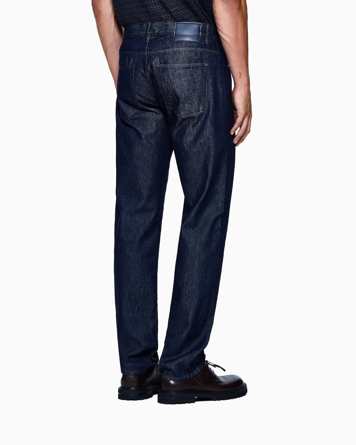 Regular-fit five-pocket trousers in silk and luxury cotton twill  Slide 2