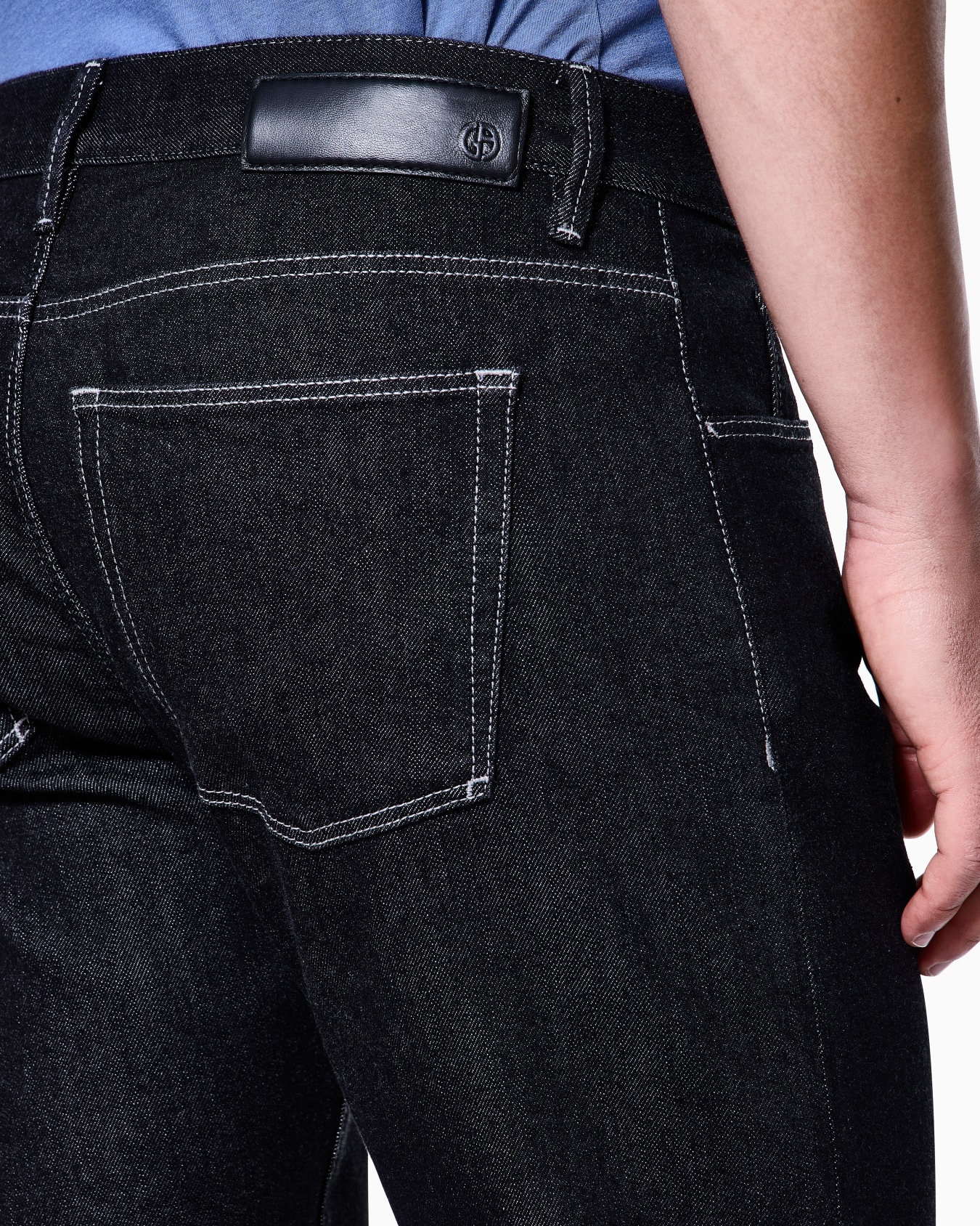 Pantalon 5 poches coupe classique en coton et modal ASV Diapositive 6