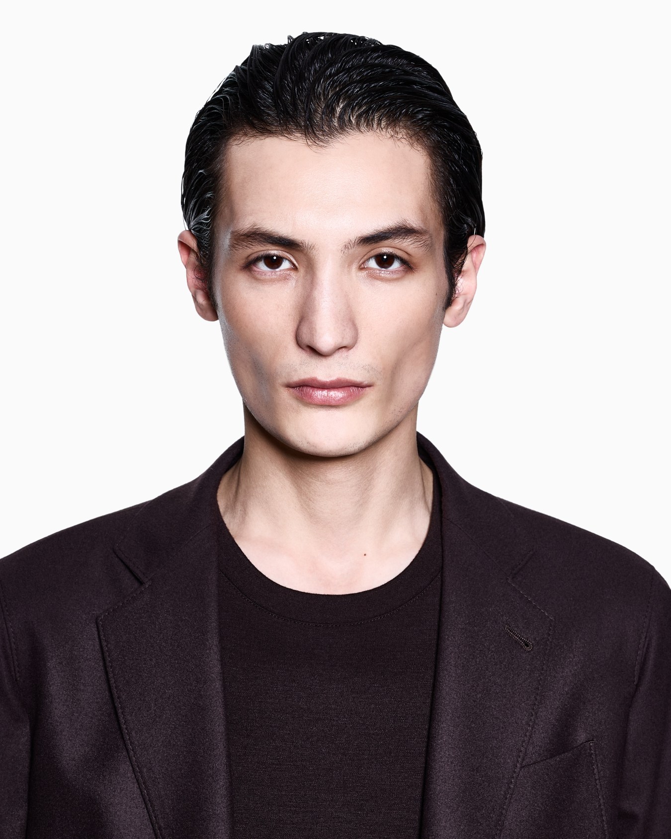 Pull à manches longues en interlock de pur cachemire Diapositive 4