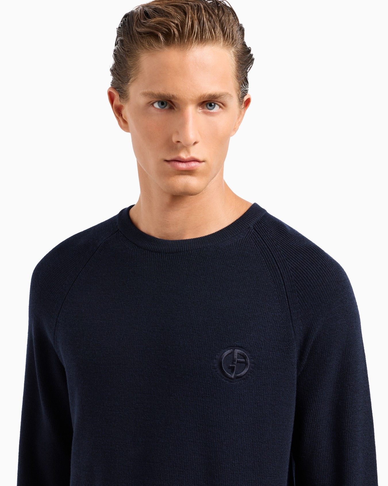 Pullover mit Rundhalsausschnitt aus Schurwolle Folie 4