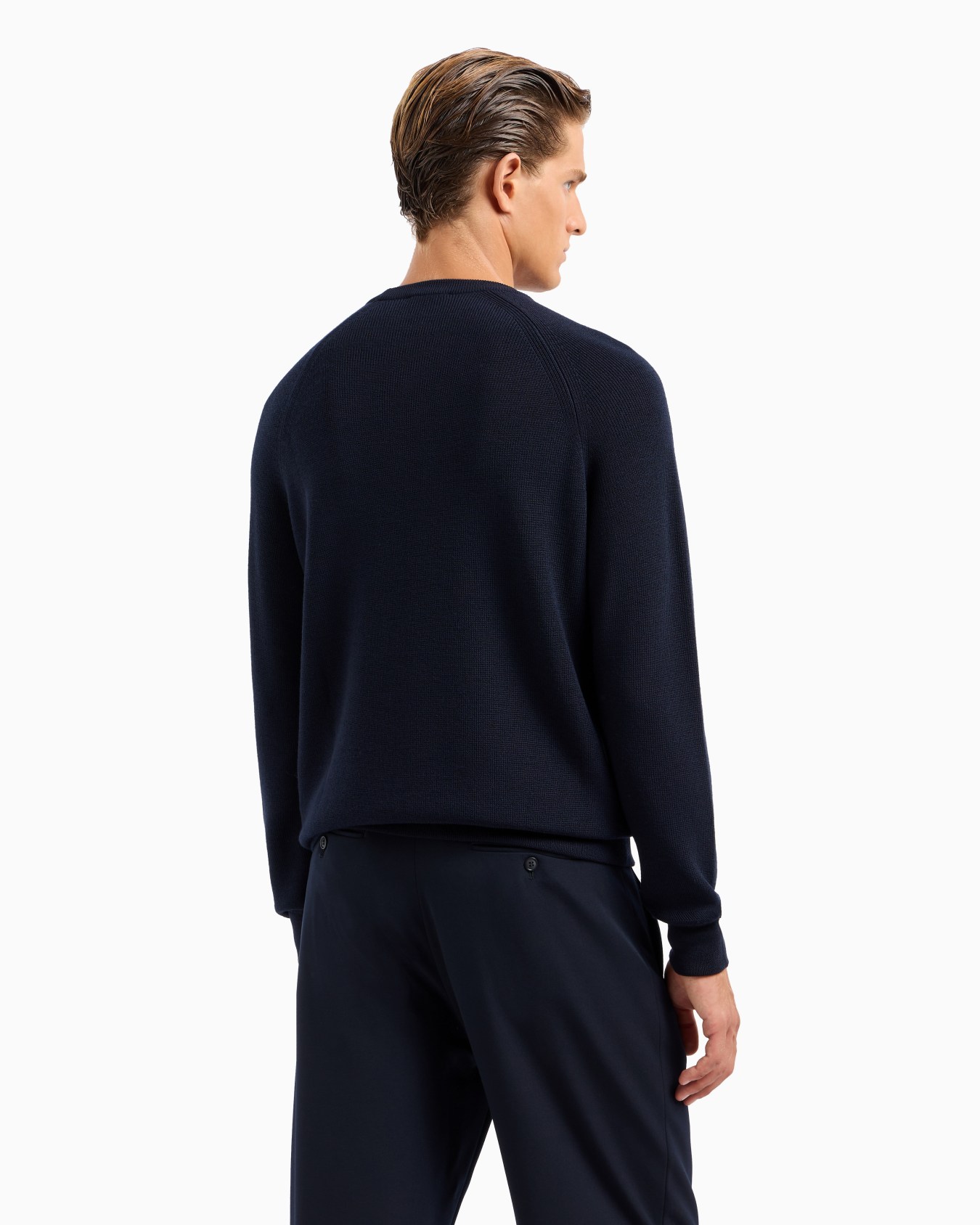 Pullover mit Rundhalsausschnitt aus Schurwolle Folie 2