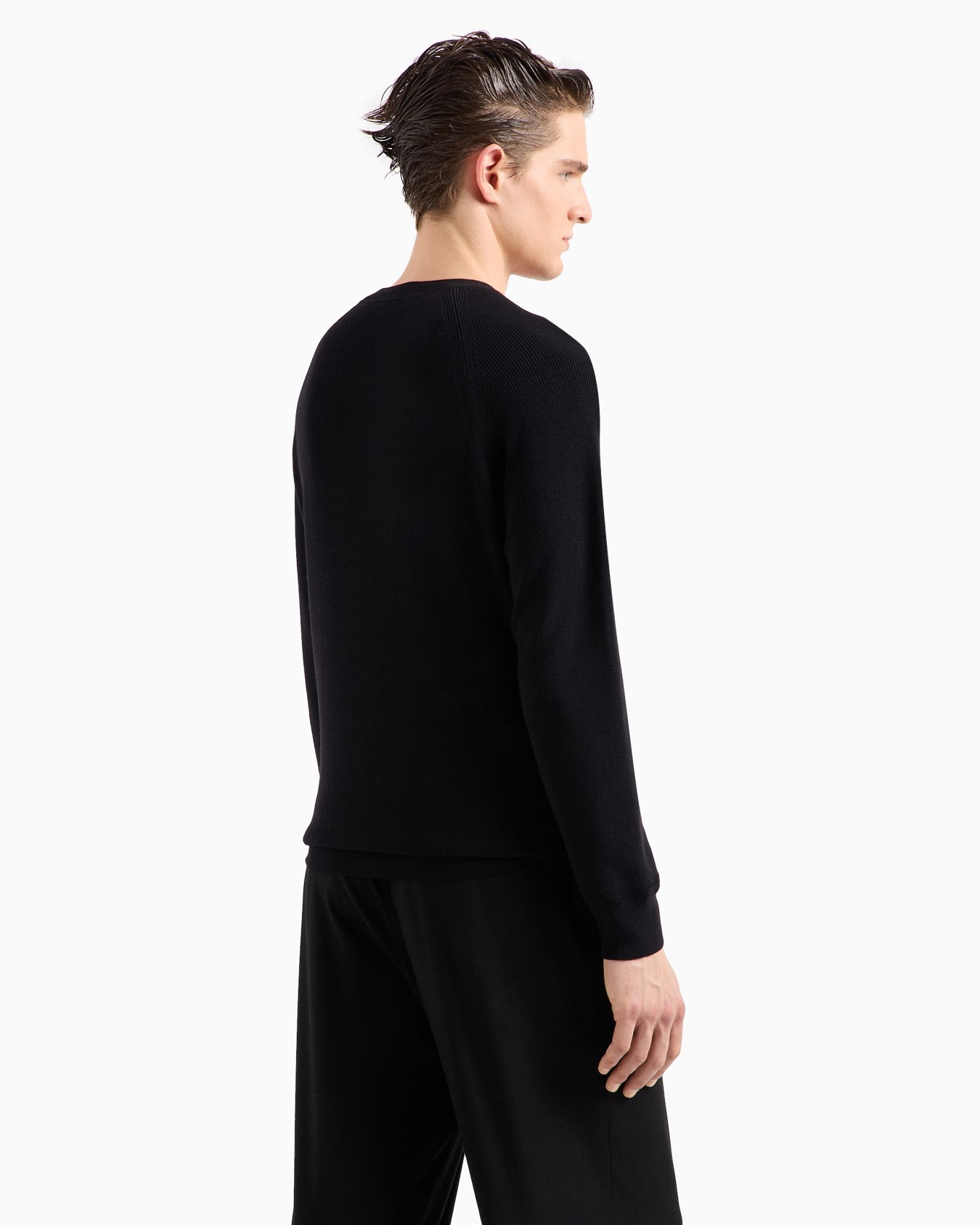 Virgin-wool, crew-neck jumper Slide 2
