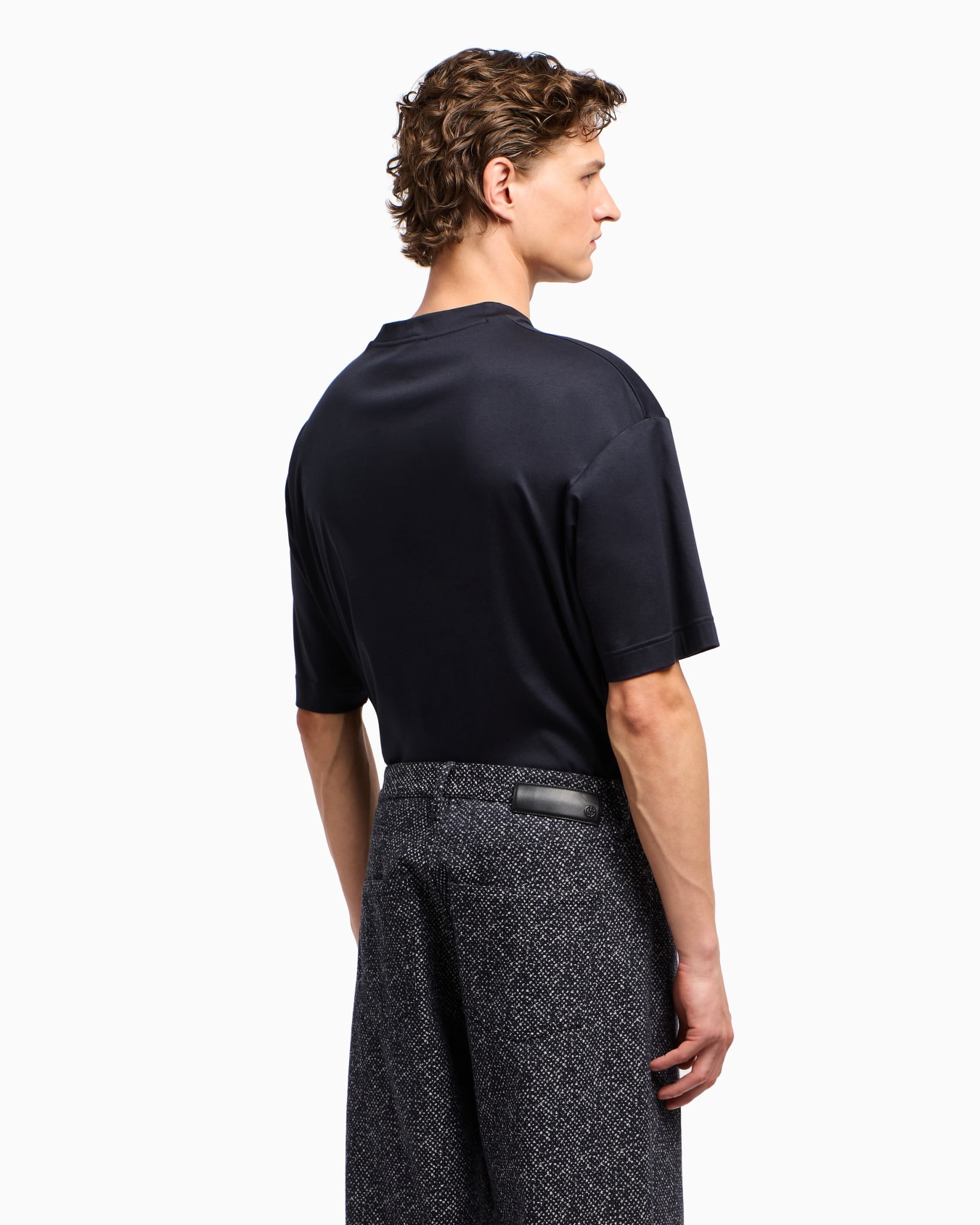 Denim Collection cotton-interlock T-shirt Slide 3