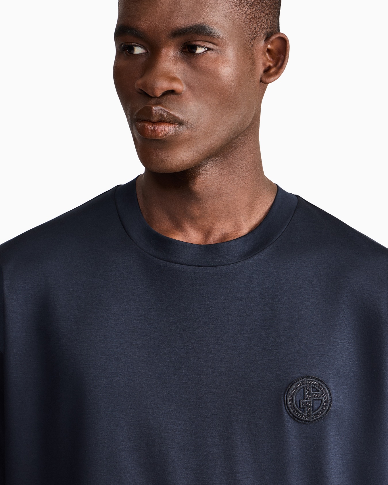 Oversized fit T-shirt in light mercerized cotton interlock Slide 6