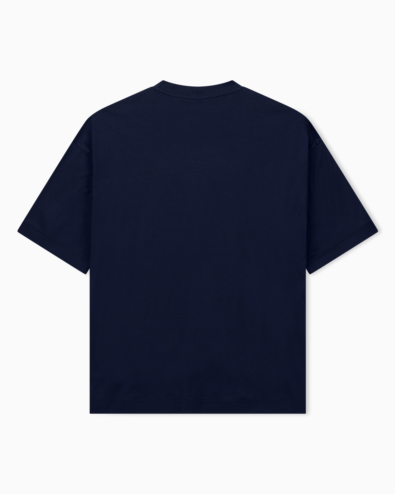 Oversized fit T-shirt in light mercerized cotton interlock Slide 1