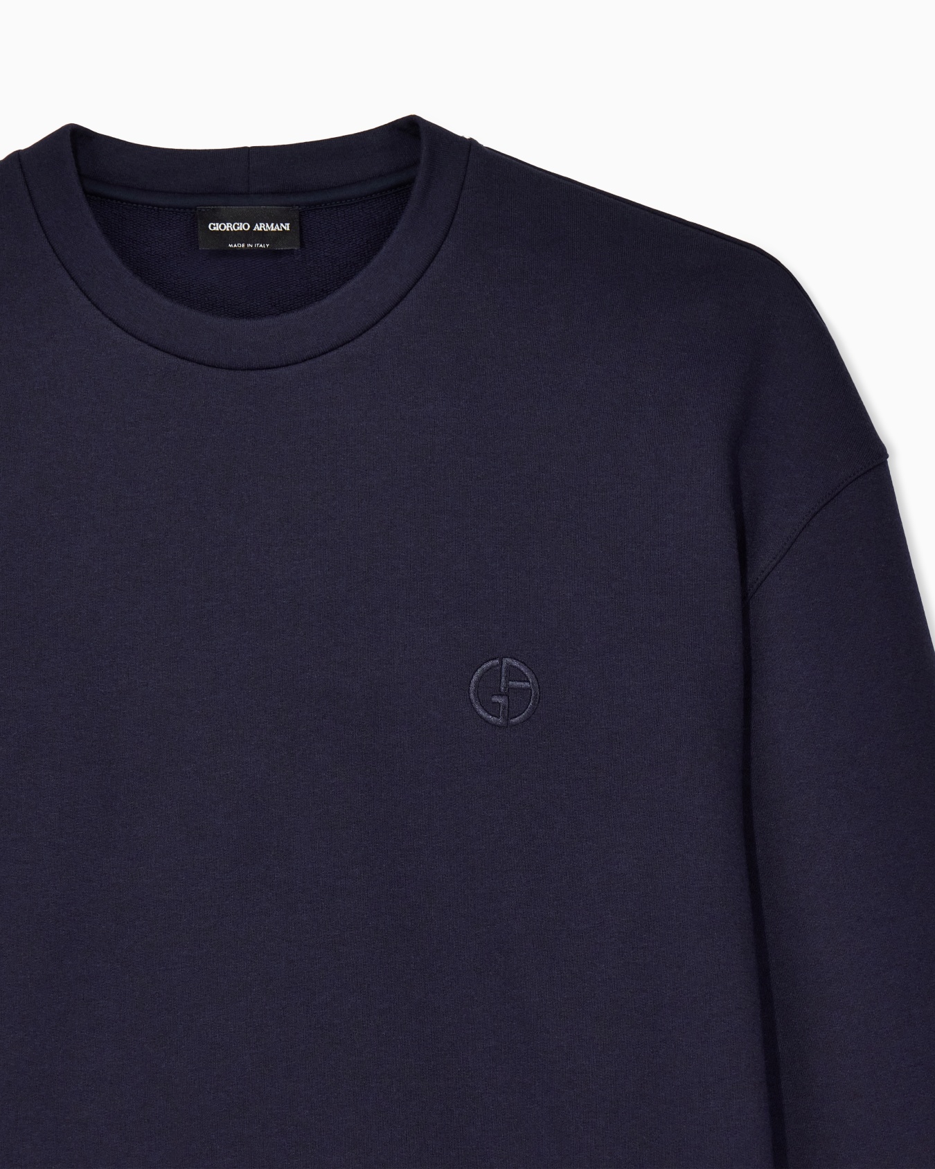 Cotton and cashmere crew-neck sweatshirt Slide 5