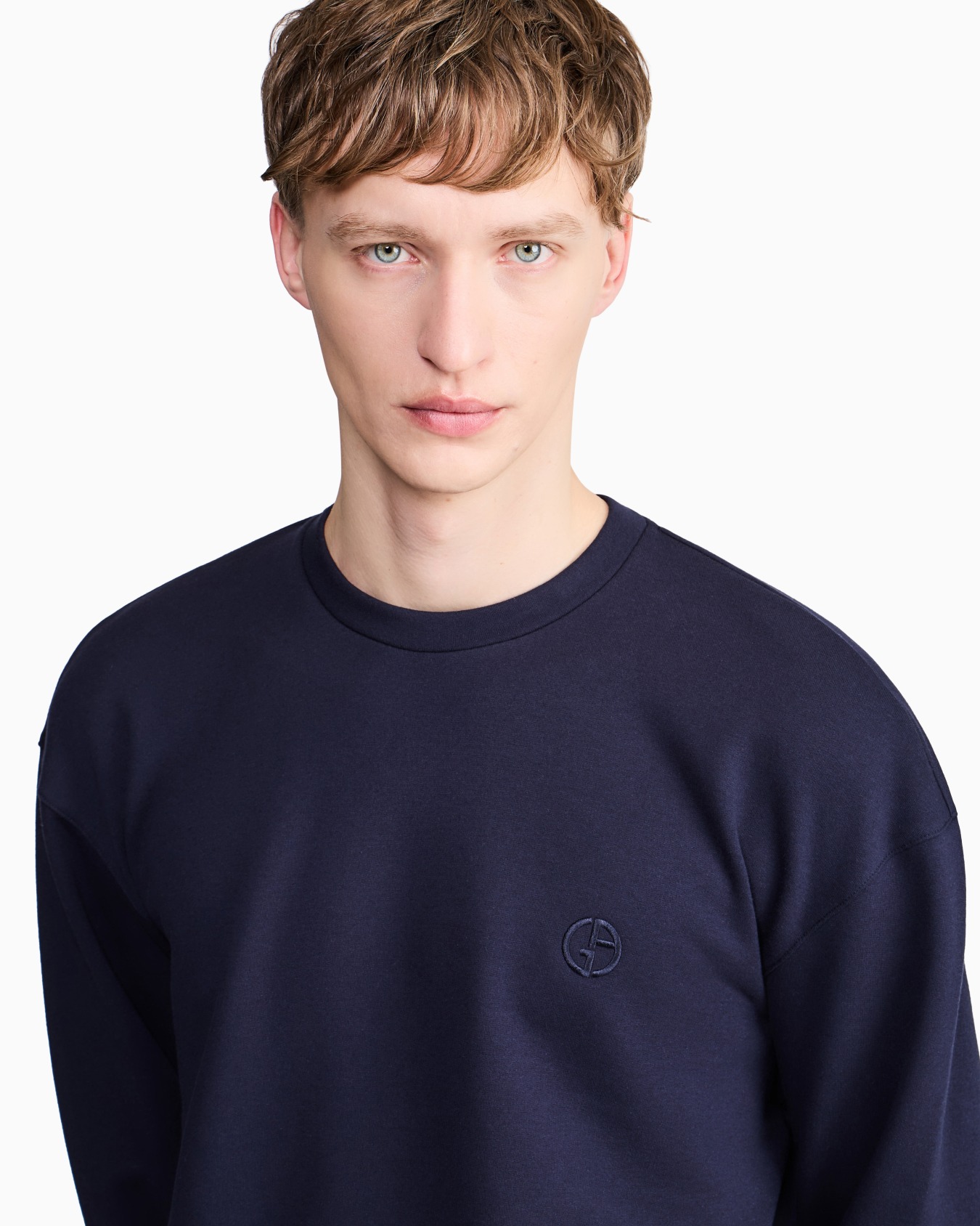 Felpa girocollo in cotone e cashmere Slide 7