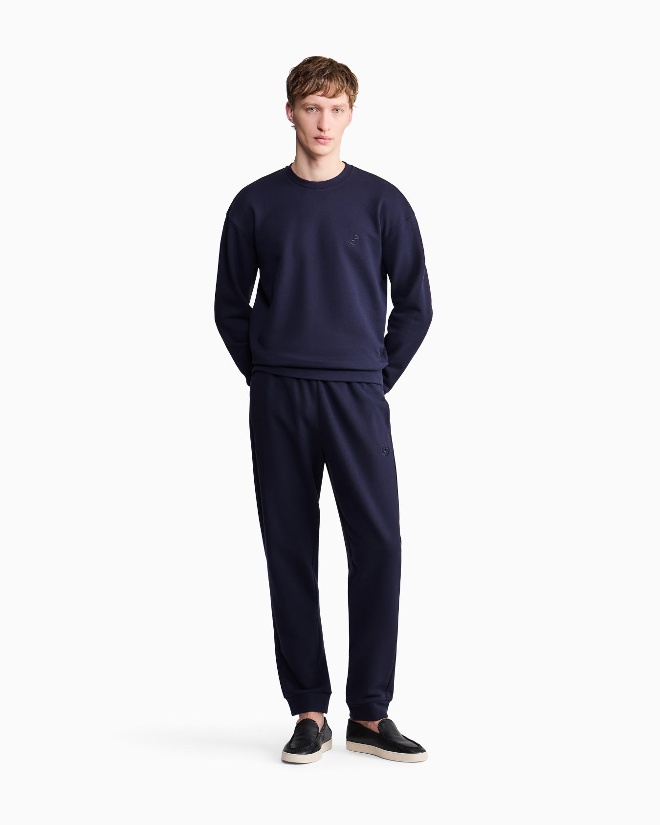 Felpa girocollo in cotone e cashmere Slide 2