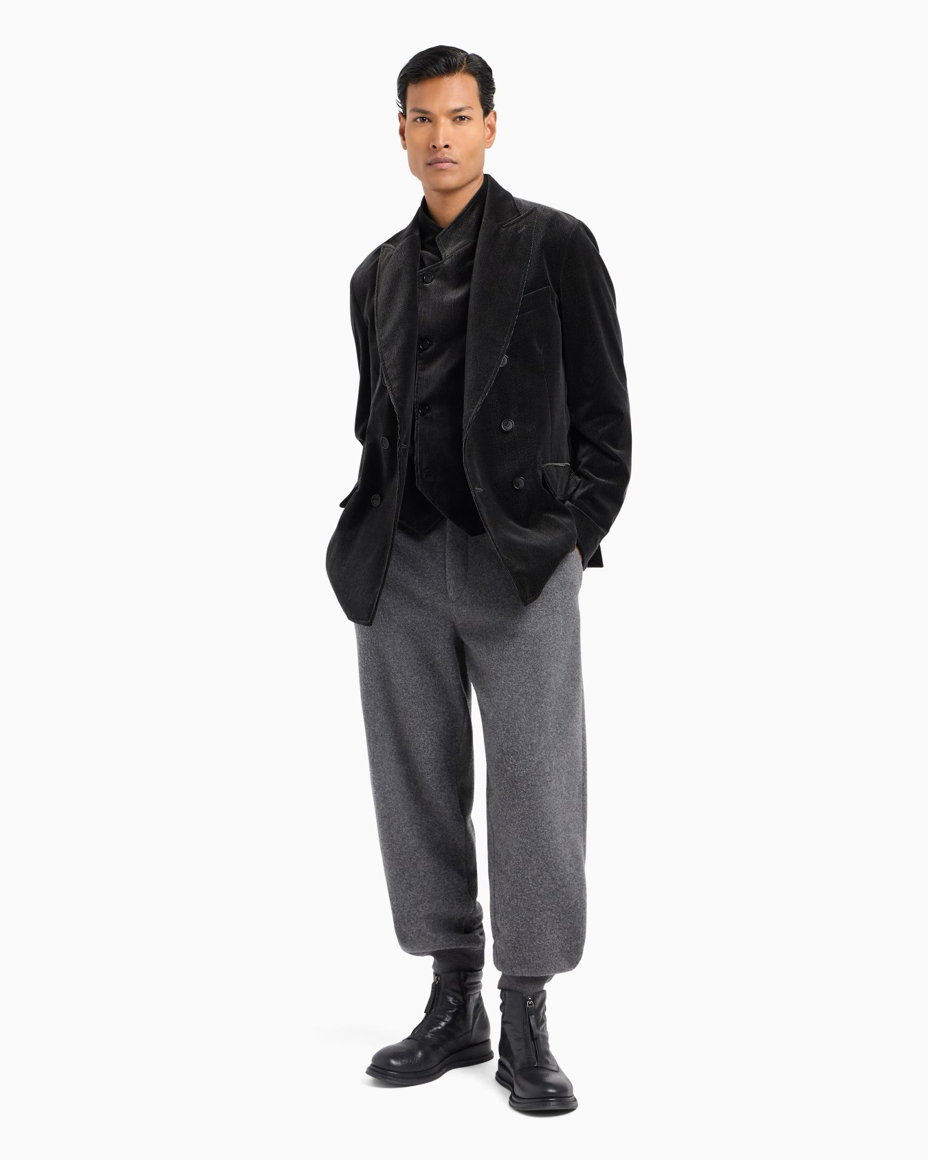 Double-breasted corduroy jacket Slide 3