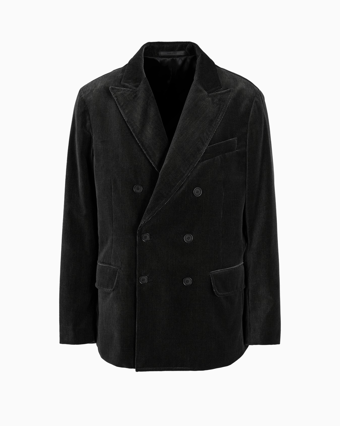 Double-breasted corduroy jacket Slide 0