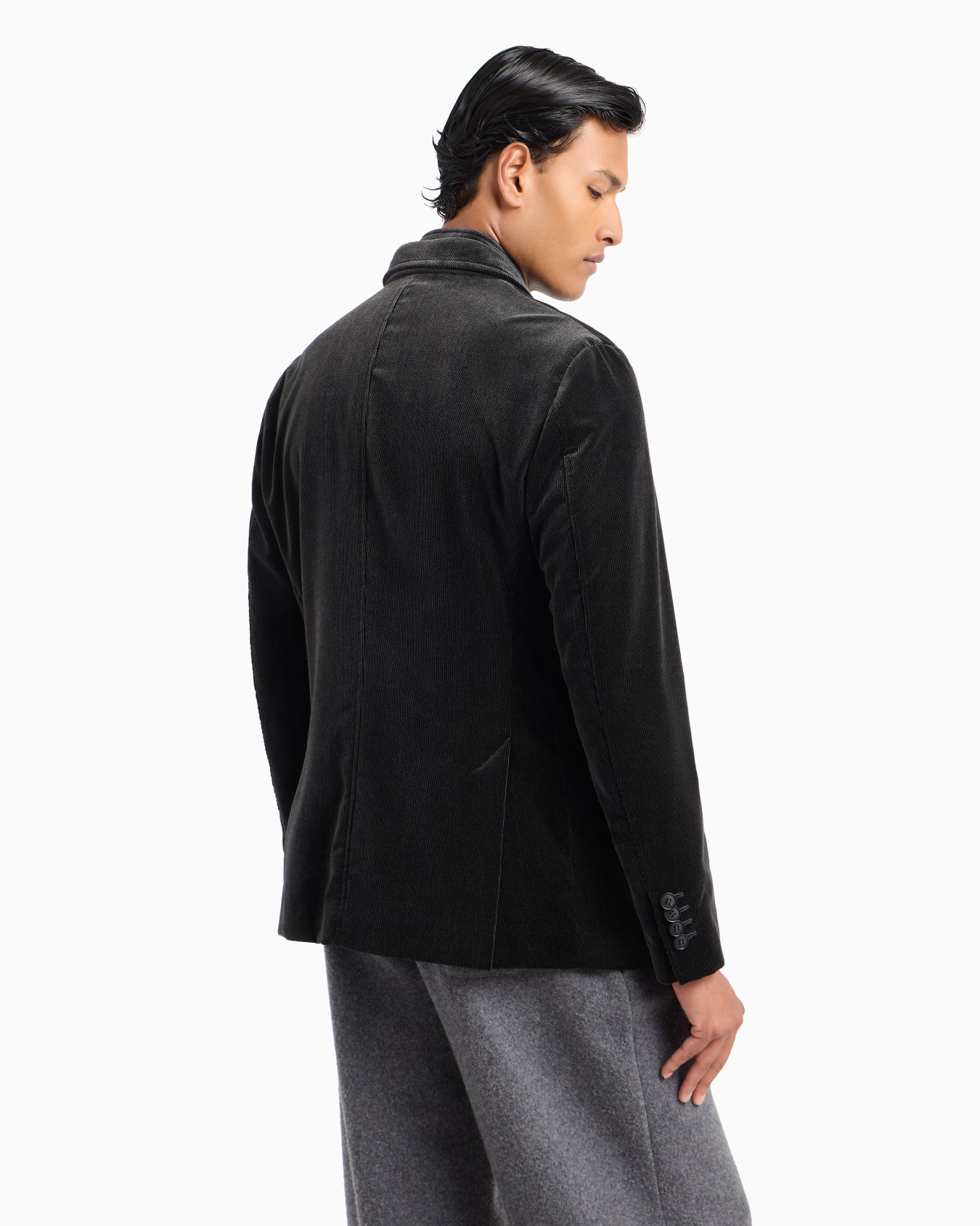 Double-breasted corduroy jacket Slide 2