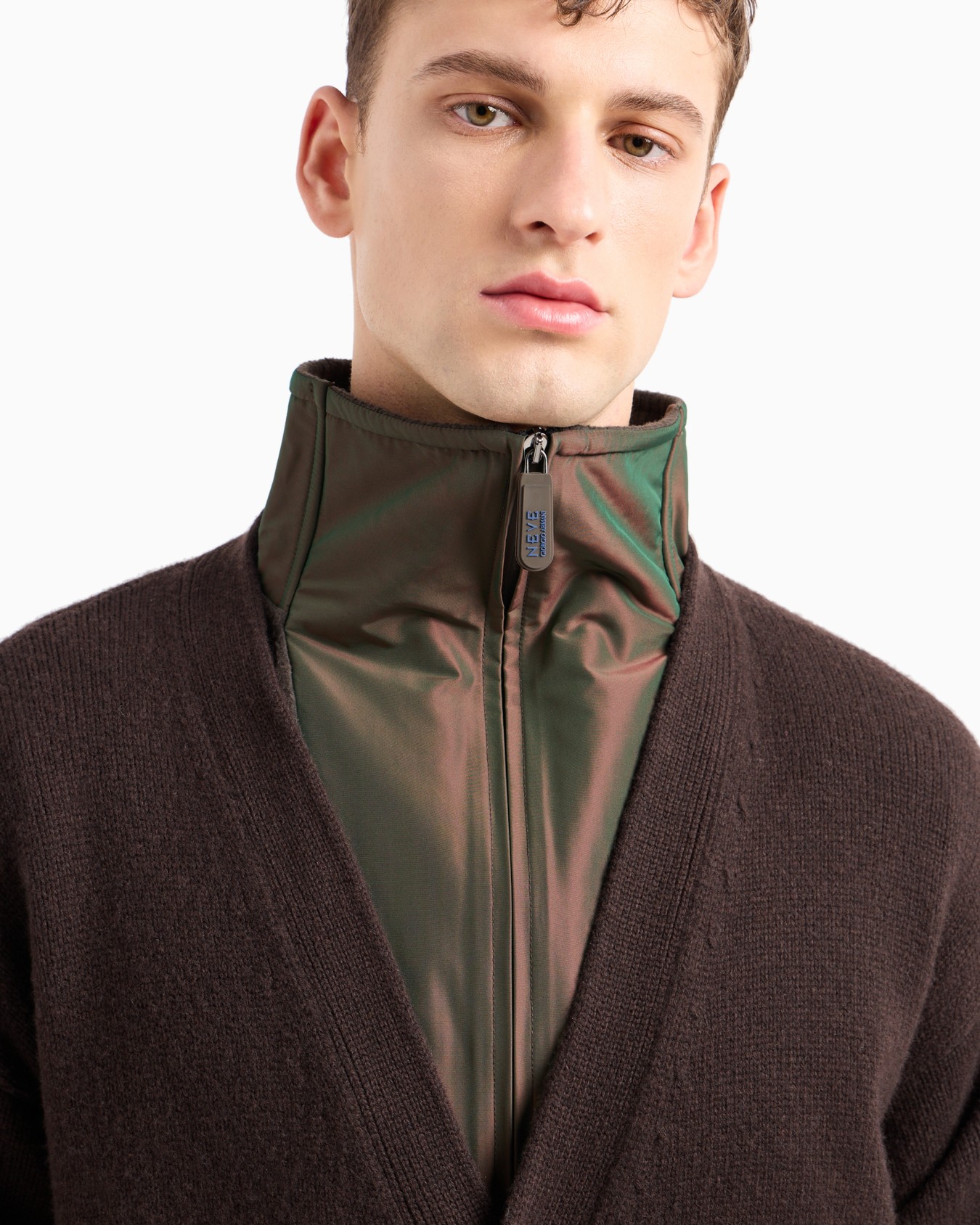 Wool and cashmere oversized cardigan Slide 4