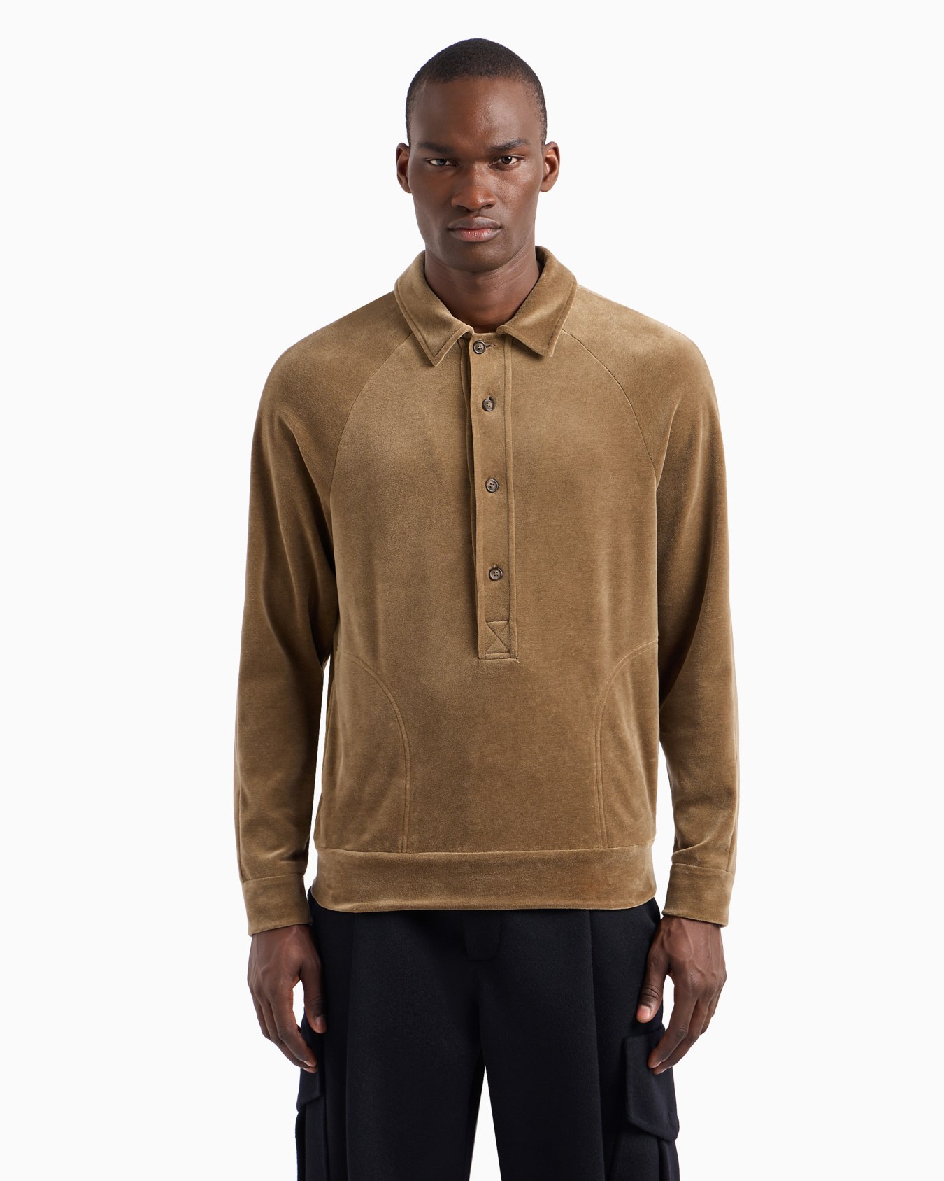 Cotton-blend chenille sweatshirt Slide 1