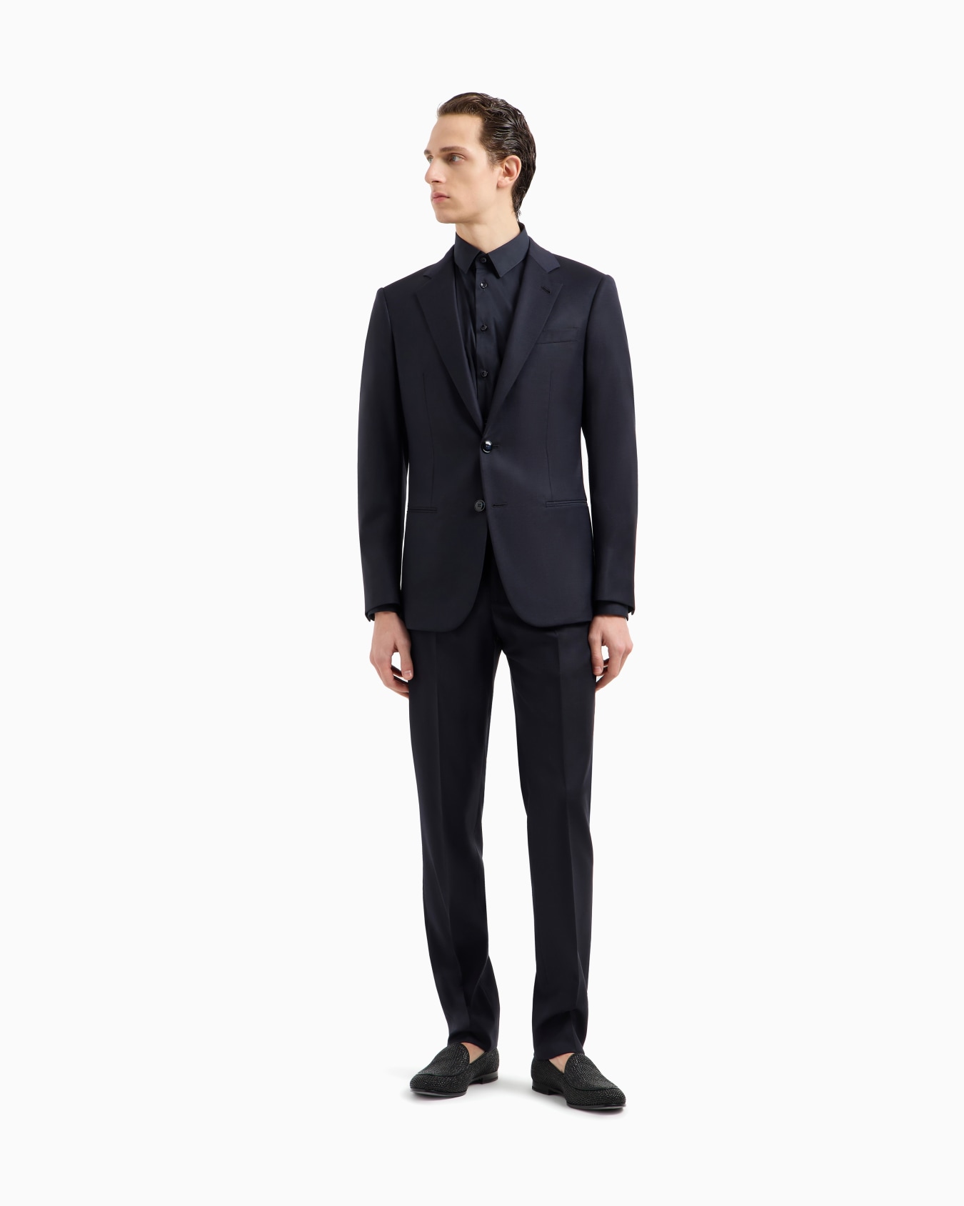 Manhattan line virgin-wool single-breasted suit  Slide 3