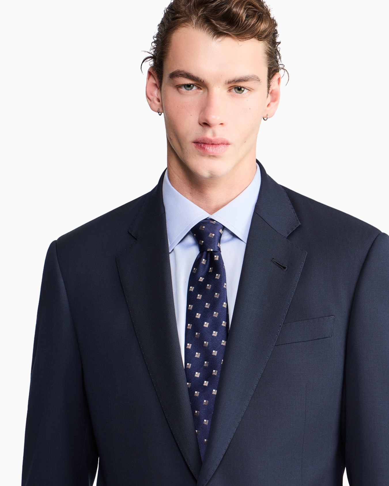 Camisa regular fit de sarga de algodón Diapositiva 6