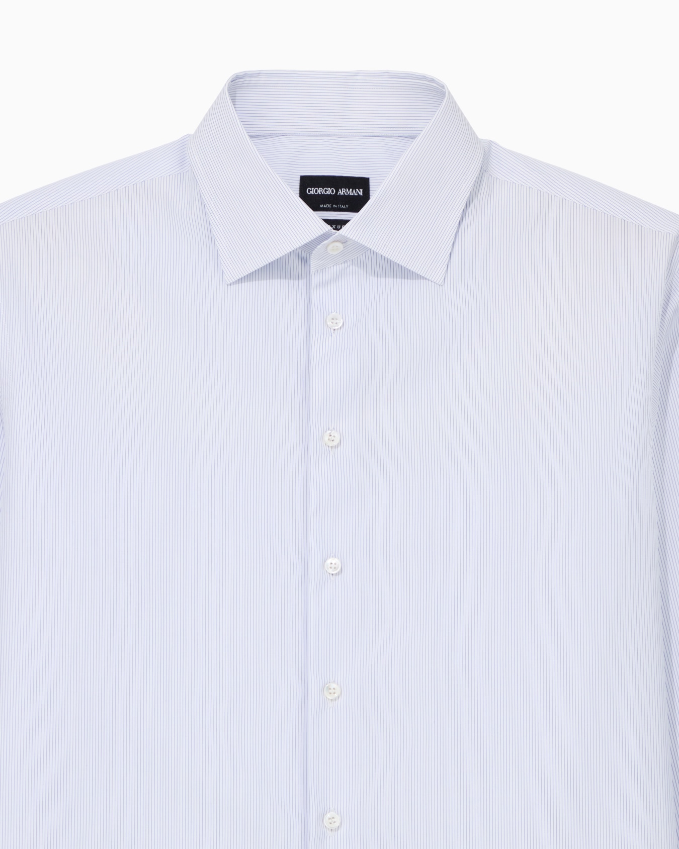 Regular-fit shirt in luxury striped cotton Slide 4